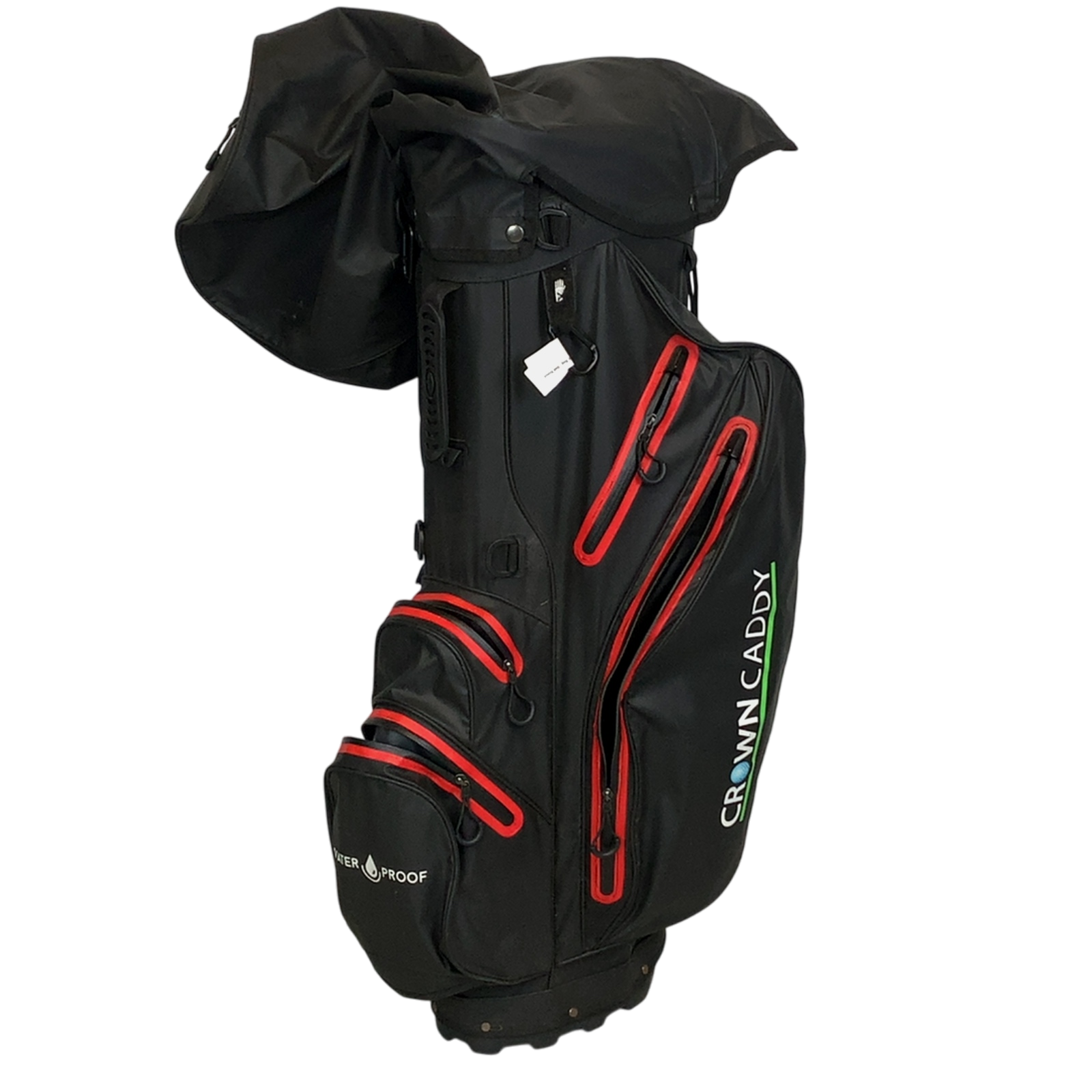 Crown Caddy Golftaske / 10-Rum / Sort