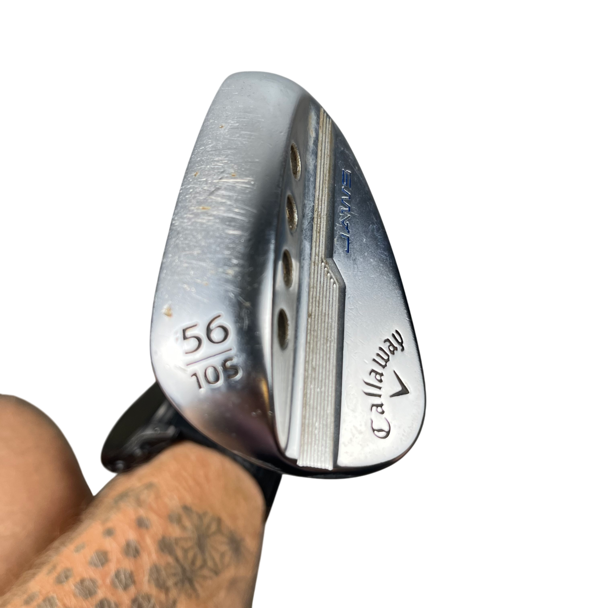 Callaway MD5 JAWS Chrome W Grind Wedge / Stål / #56/10 galleri billede 1 - brugt golf udstyr i god stand