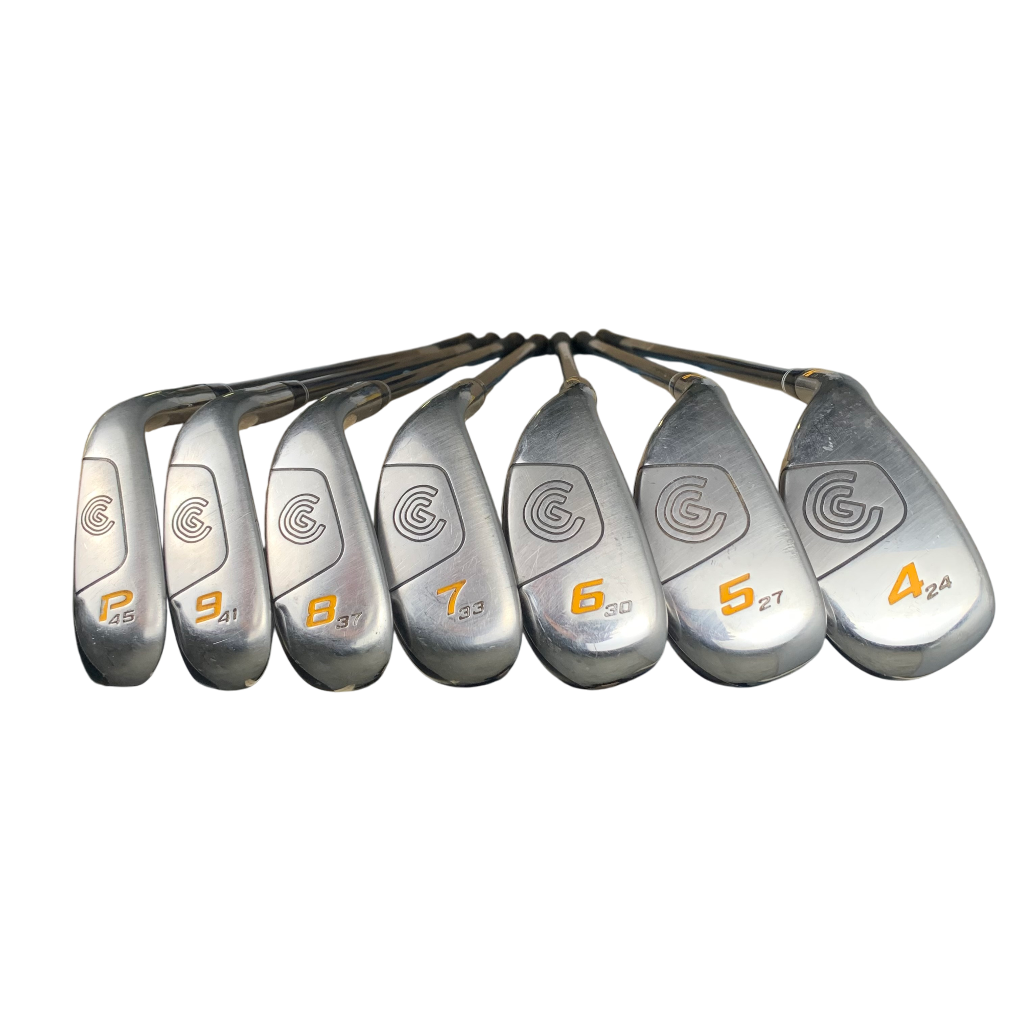 Cleveland HI-Bore Jernsæt / Flex Regular / 4-PW / Grafit Venstre galleri billede 1 - brugt golf udstyr i god stand
