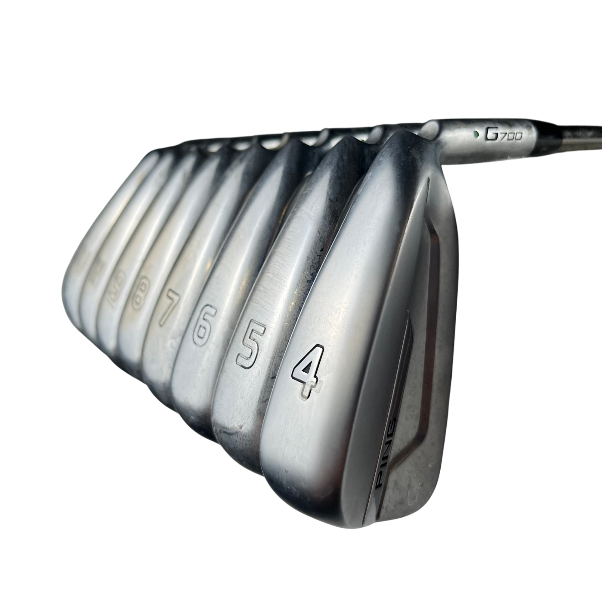 PING G700 Jernsæt / Flex Regular / 4-PW + U / Grafit galleri billede 2 - brugt golf udstyr i god stand