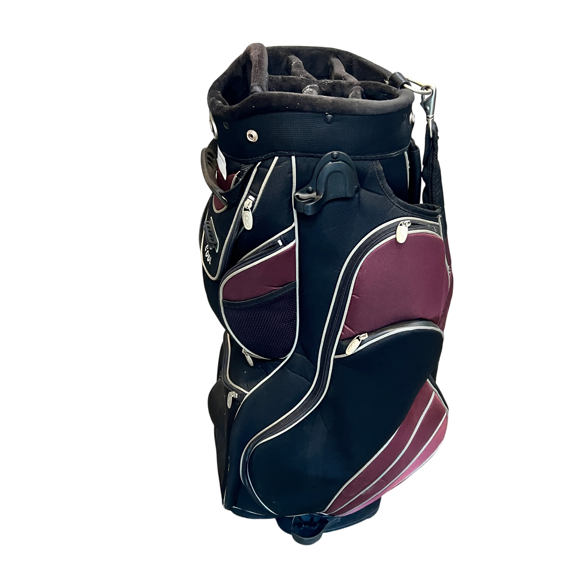 GO Cart Bag / 7-Way / Black hovedbillede - brugt golf udstyr i god stand