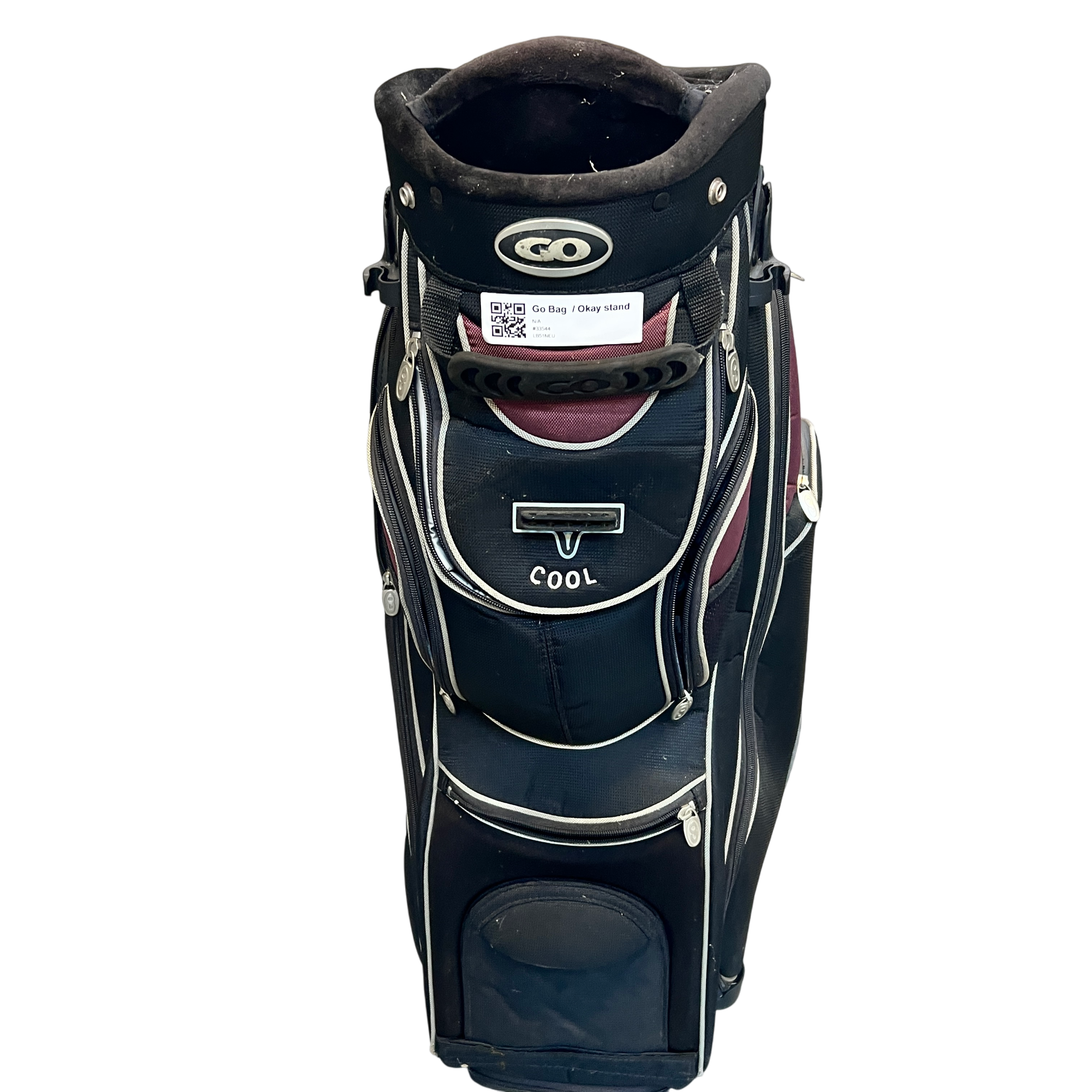 GO Cart Bag / 7-Way / Black galleri billede 2 - brugt golf udstyr i god stand