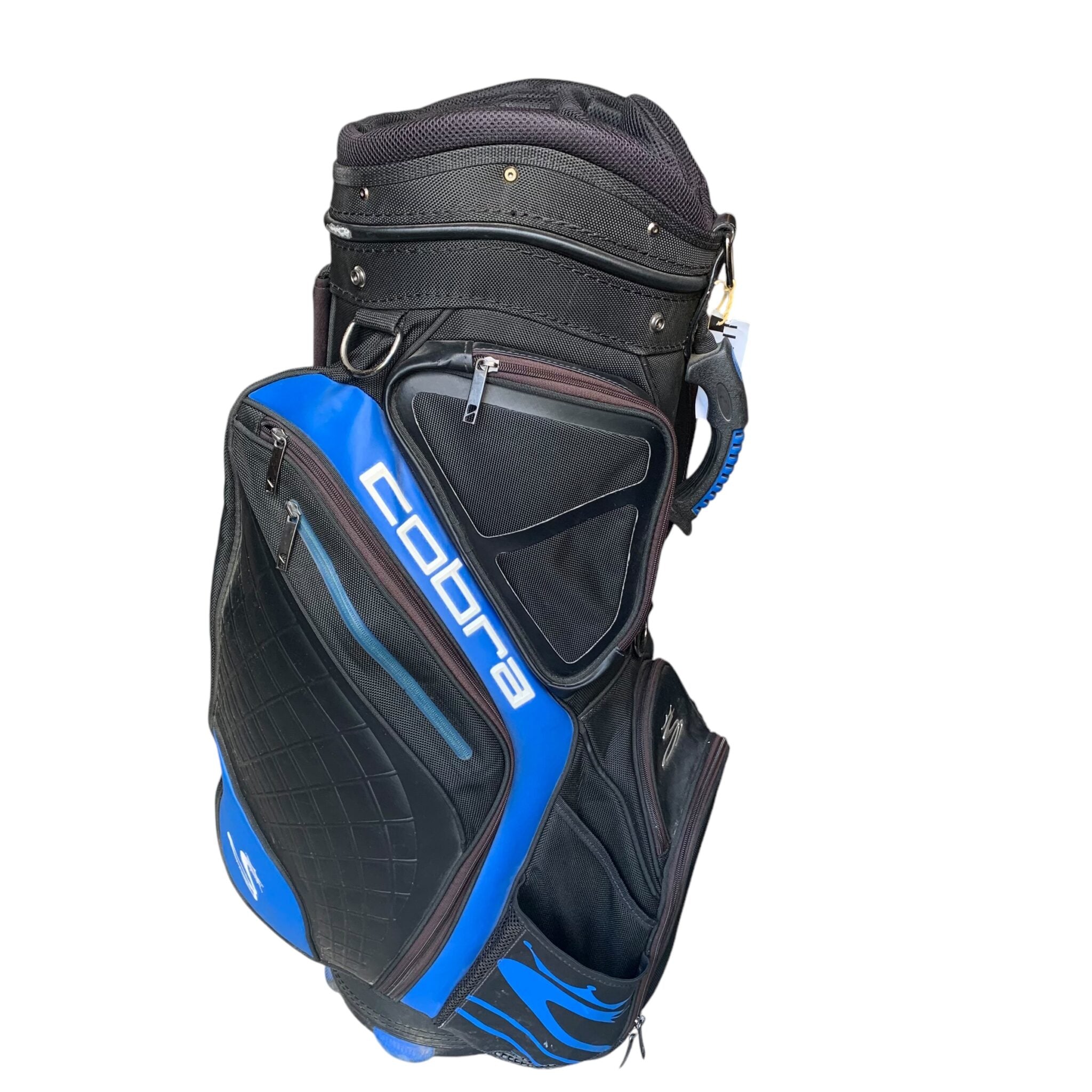 Cobra Cartbag - Black/Blue / 14 Rum / W. Raincover