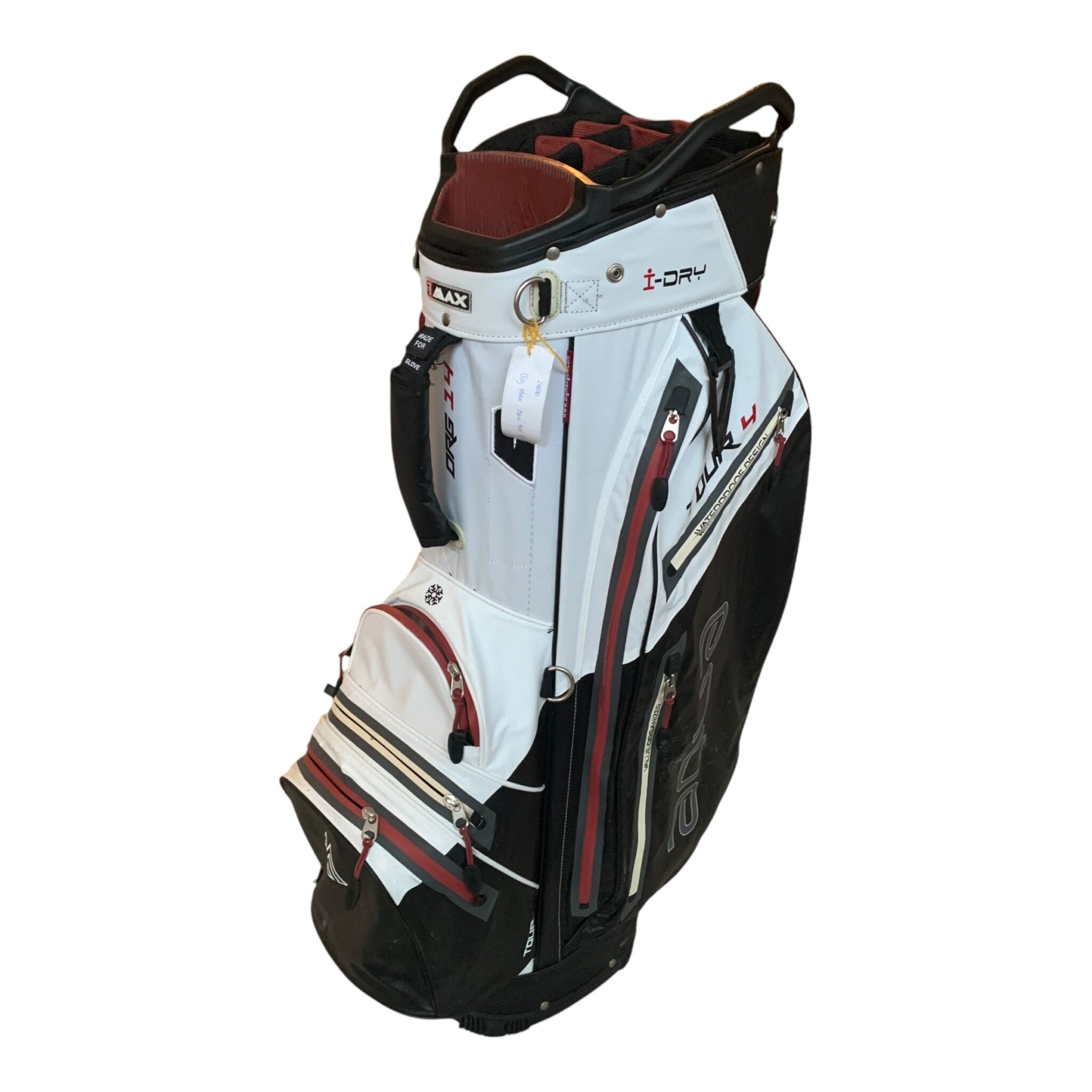 Big Max Aqua Tour 4 / Hvid/Sort/Bordeux / 14 Rum / Inkl. Regncover