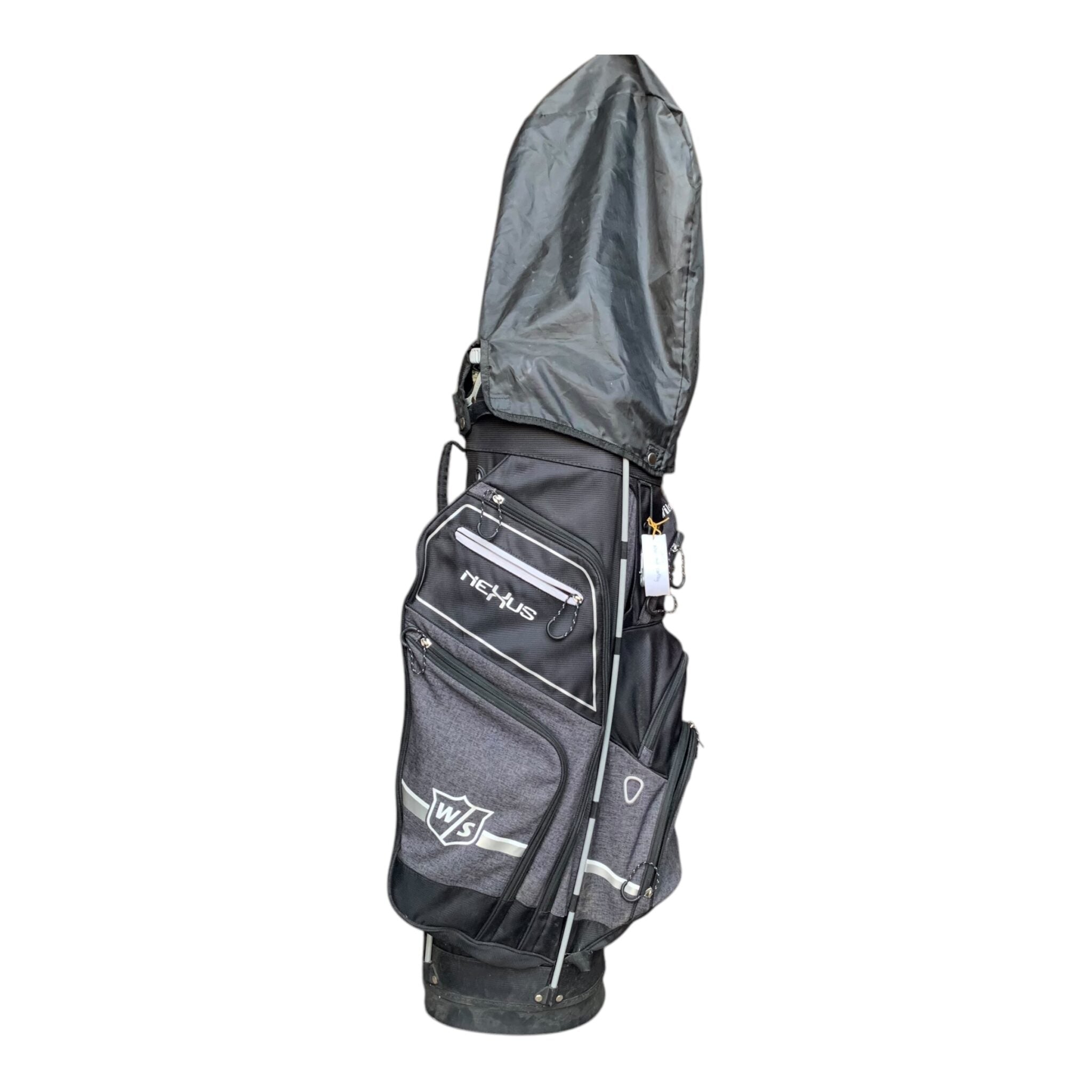 Wilson Staff Nexus Cartbag - Black/Grey / 14-Way / W. Raincover
