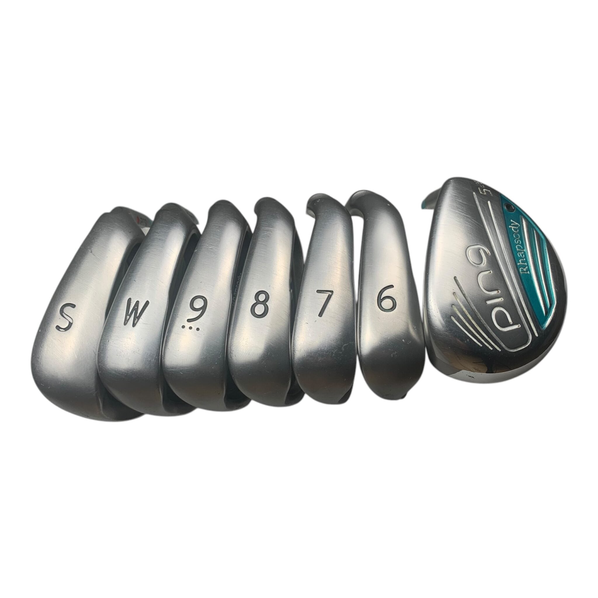 Ping Rhapsody Jernsæt / Flex Ladies / Grafit / 5Hy + 6-PW + SW / Red Dot