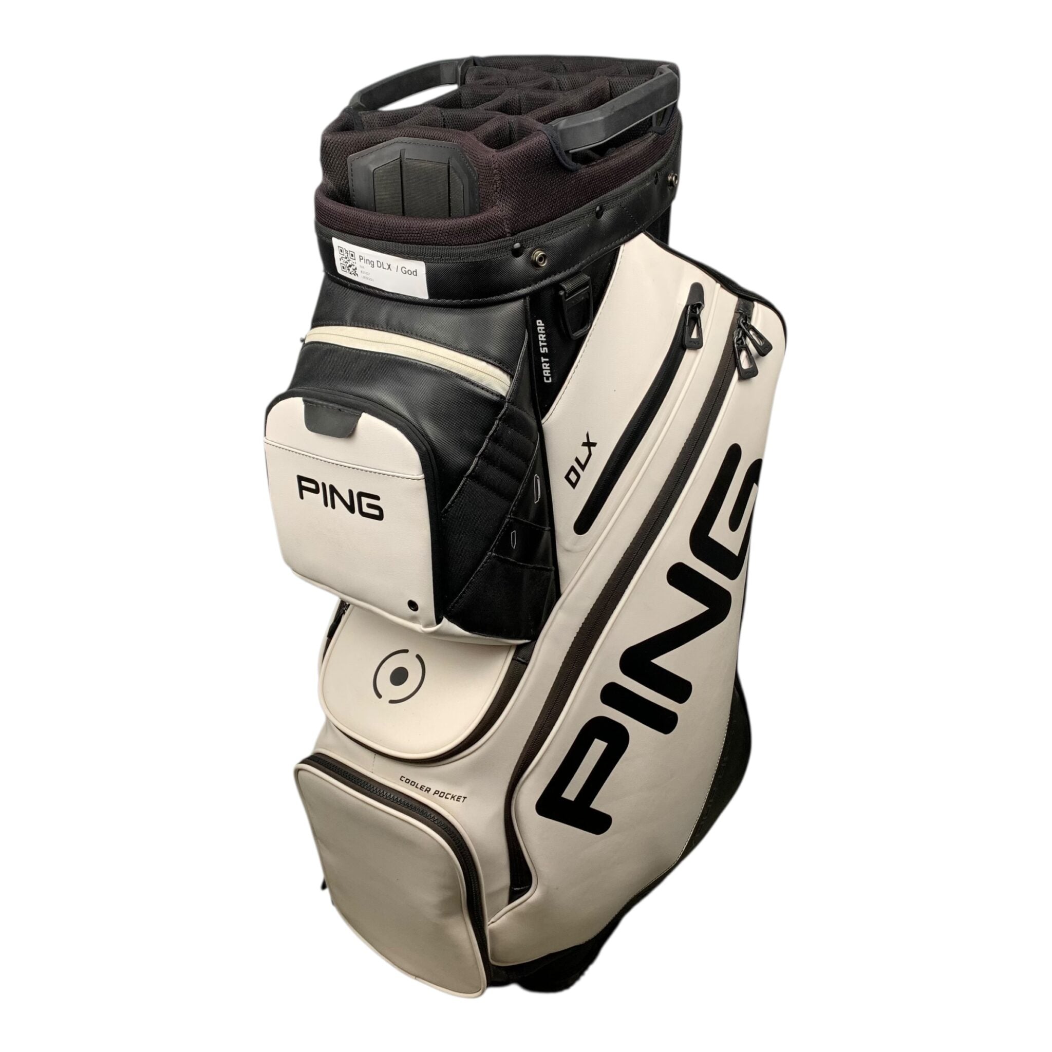 Ping DLX Cartbag / White/Black / 13-Rum