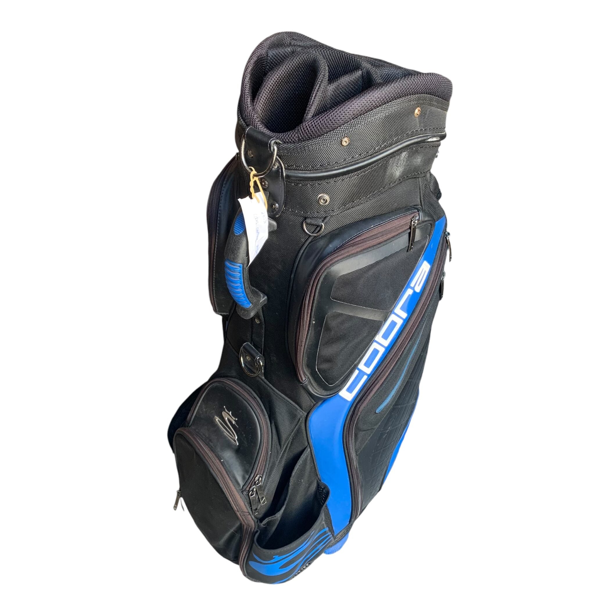 Cobra Cartbag - Black/Blue / 14 Rum / W. Raincover