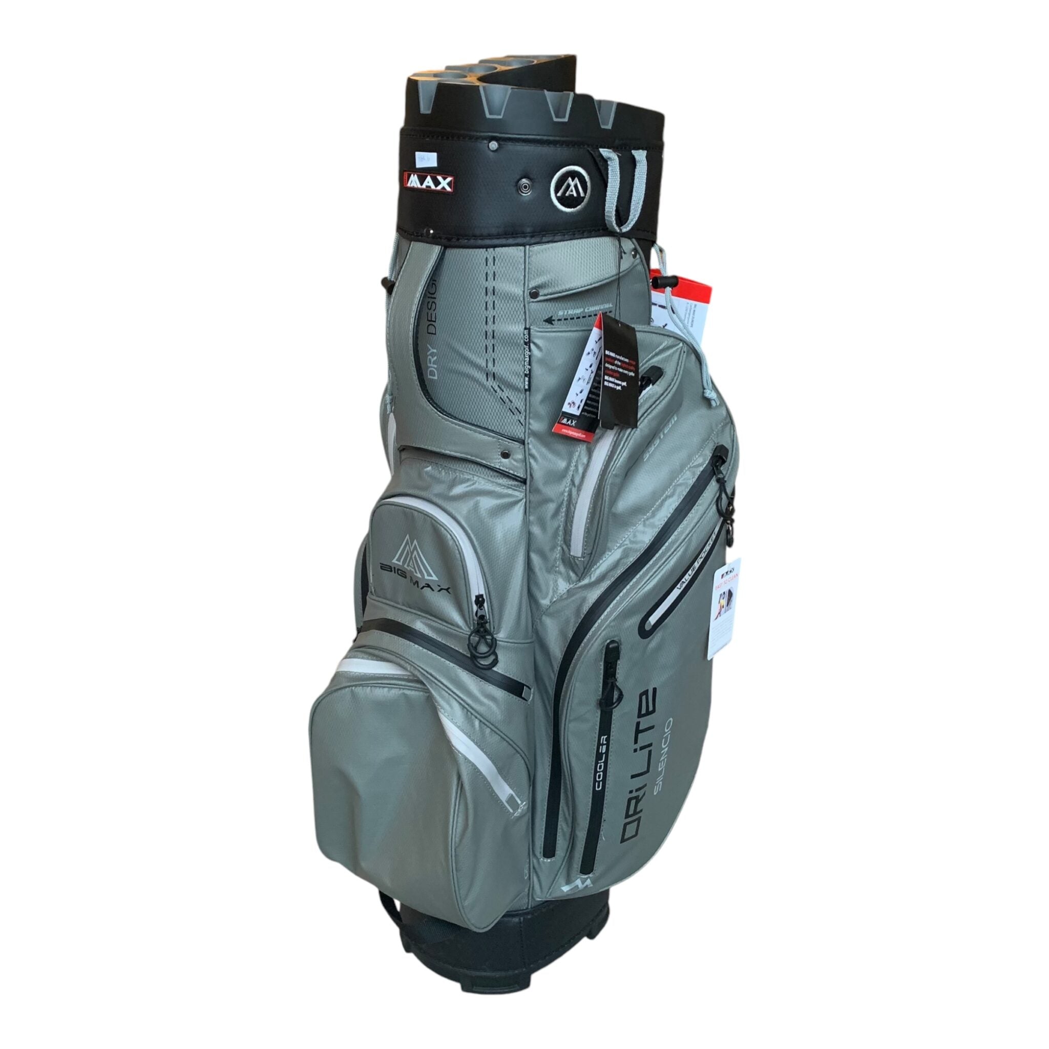 Big Max Dri Lite Silencio 14.0 Org // Grå - Top Divider Inddeling // Inkl. Regncover