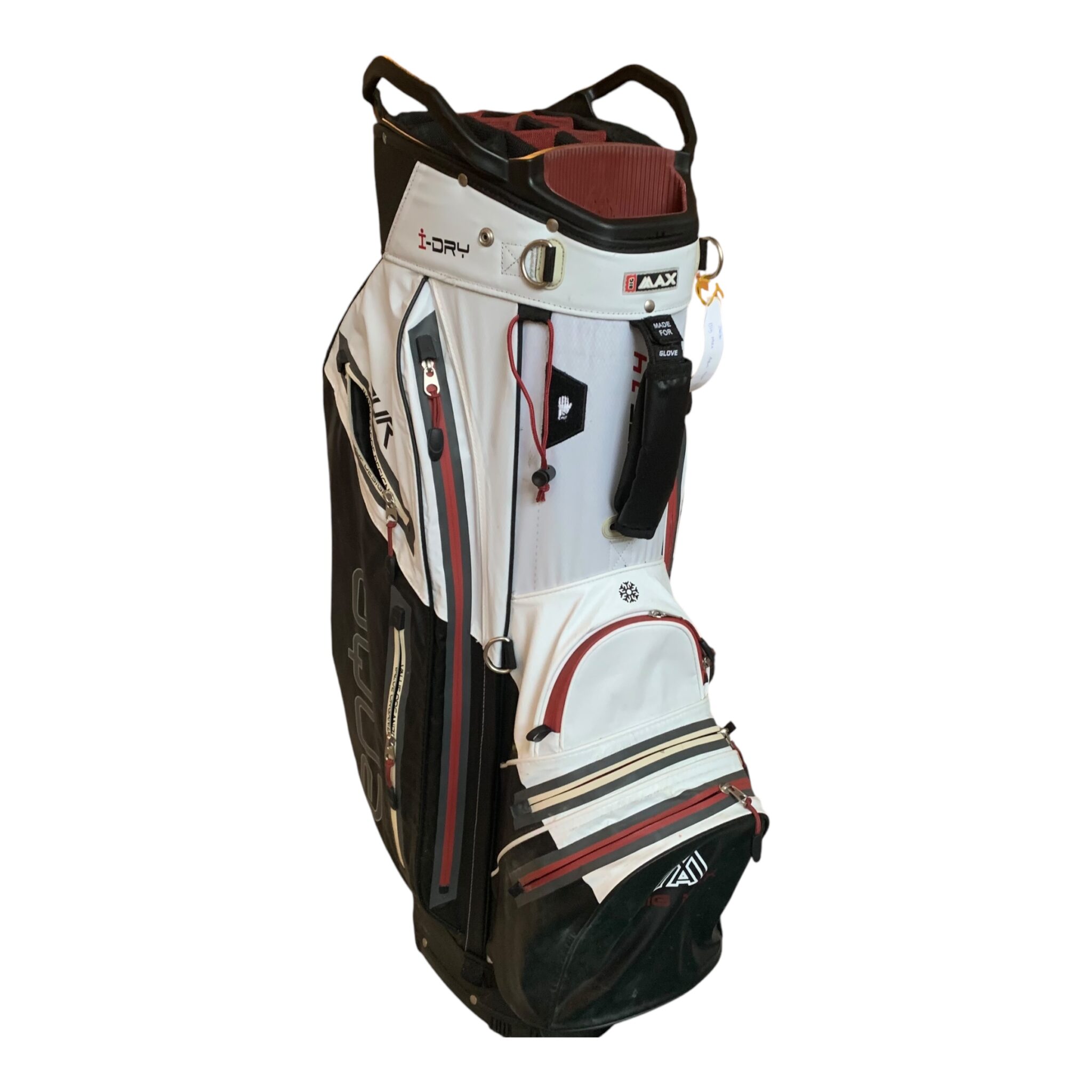 Big Max Aqua Tour 4 / Hvid/Sort/Bordeux / 14 Rum / Inkl. Regncover