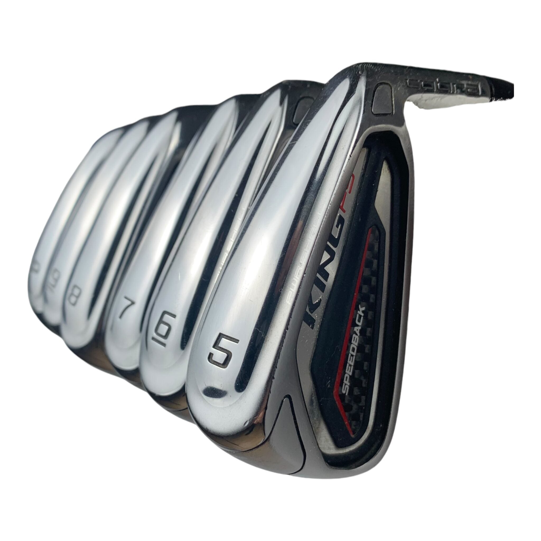 Cobra King F9 SpeedBack Ironset / Flex Stiff - Steel / 5-P