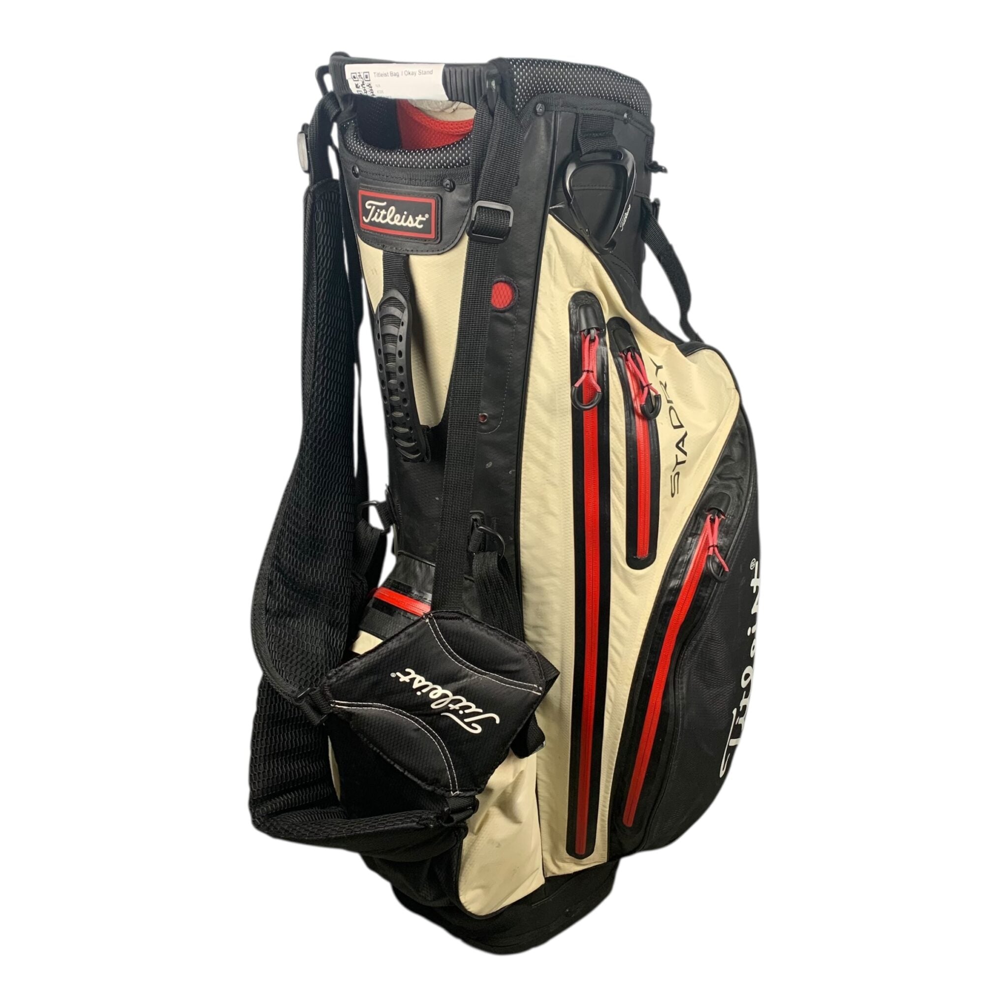 Titleist Stadry Standbag / Red/White/Black / 4-Rum