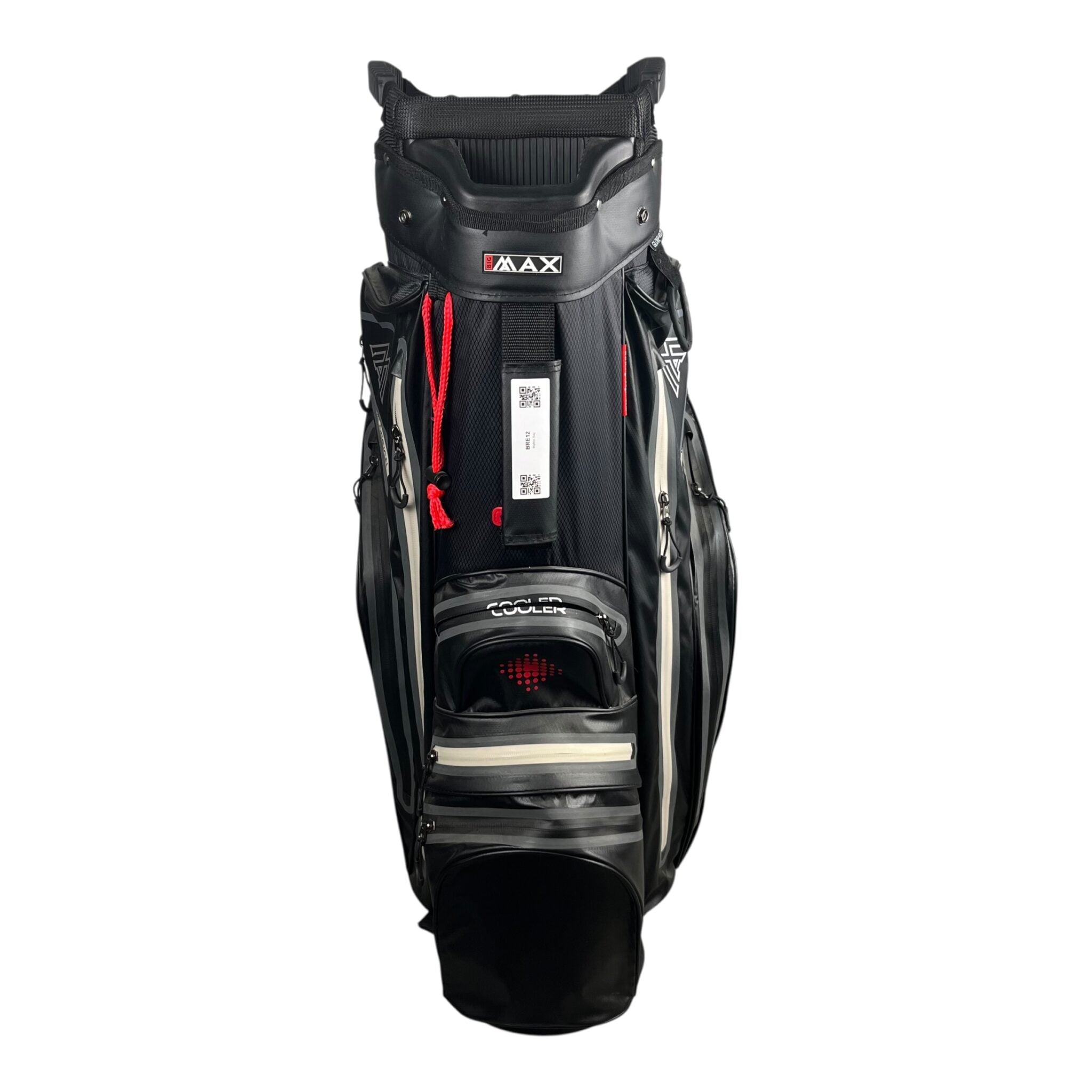 Big Max Aqua Drive Cart Bag / Black/Red / 15-Rum