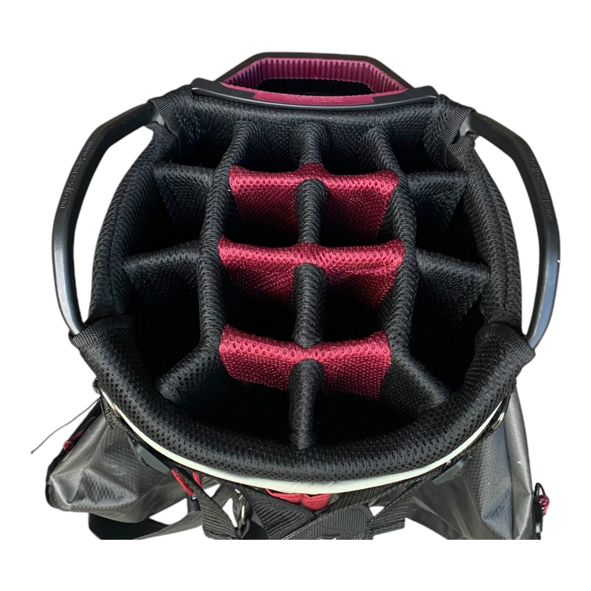 Big Max Dri-Lite Tour Cartbag / White/Grey/Bordeux / 15-Way