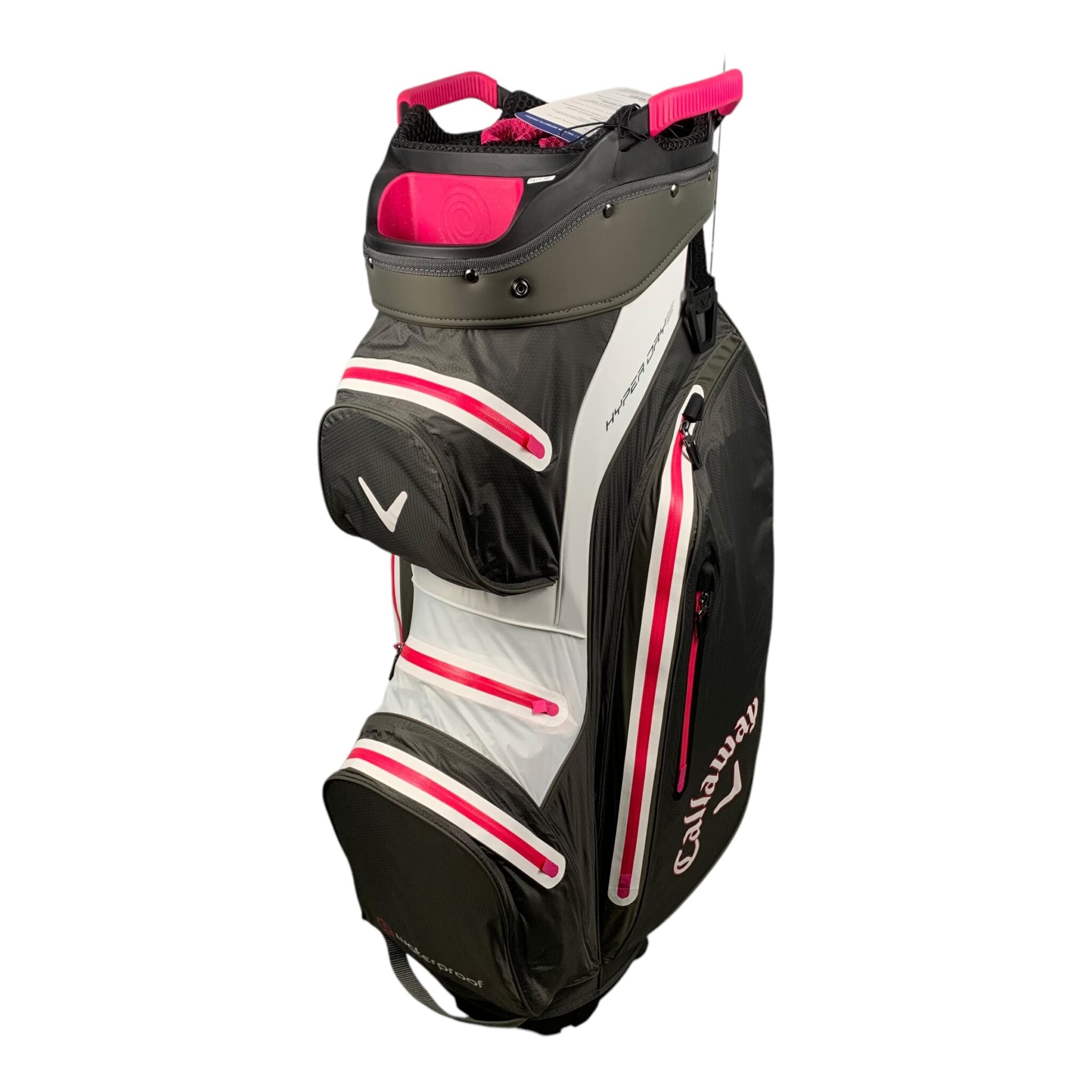 Callaway HyperDry 15 Cartbag / Grey/White/Pink / 15 Rum