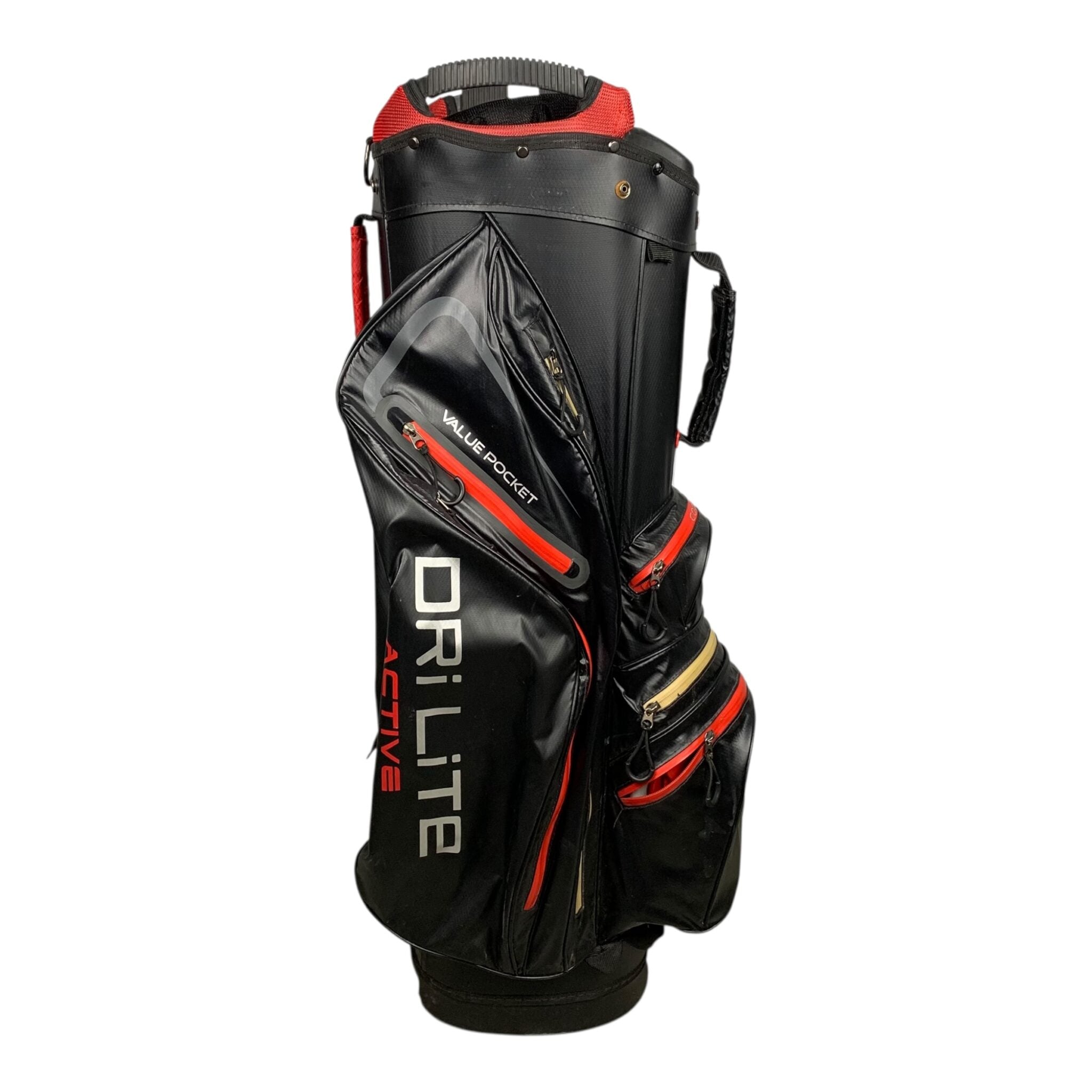 Big Max Drylite Active Cartbag / Black/Red / 15-Rum
