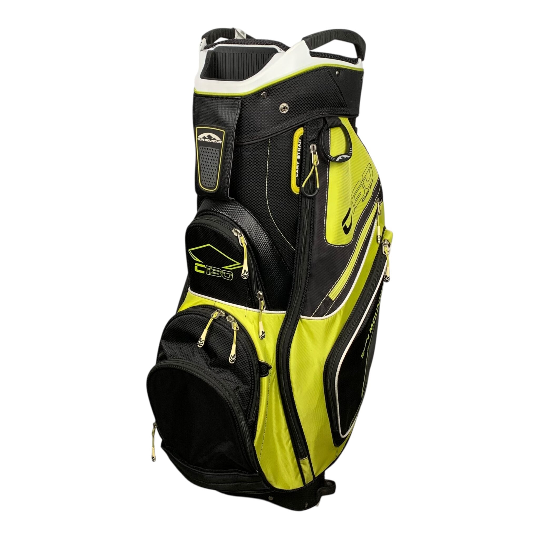Sun Mountain C130 Cartbag / Yellow/Black / 15-Rum