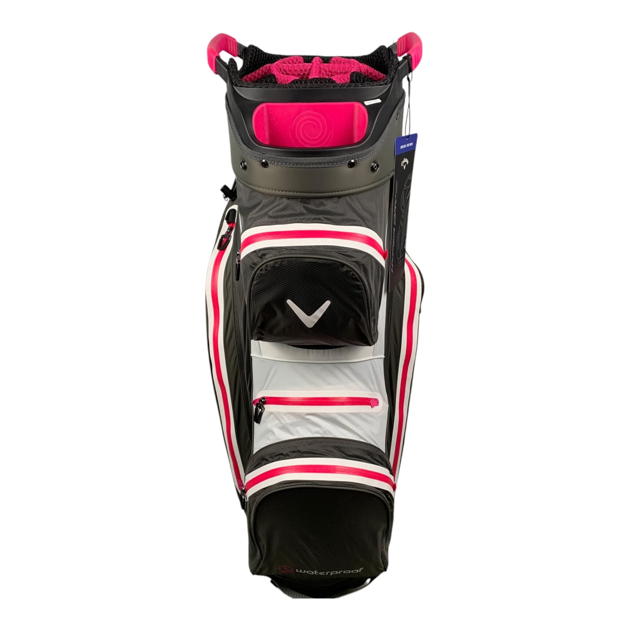 Callaway HyperDry 15 Cartbag / Grey/White/Pink / 15 Rum