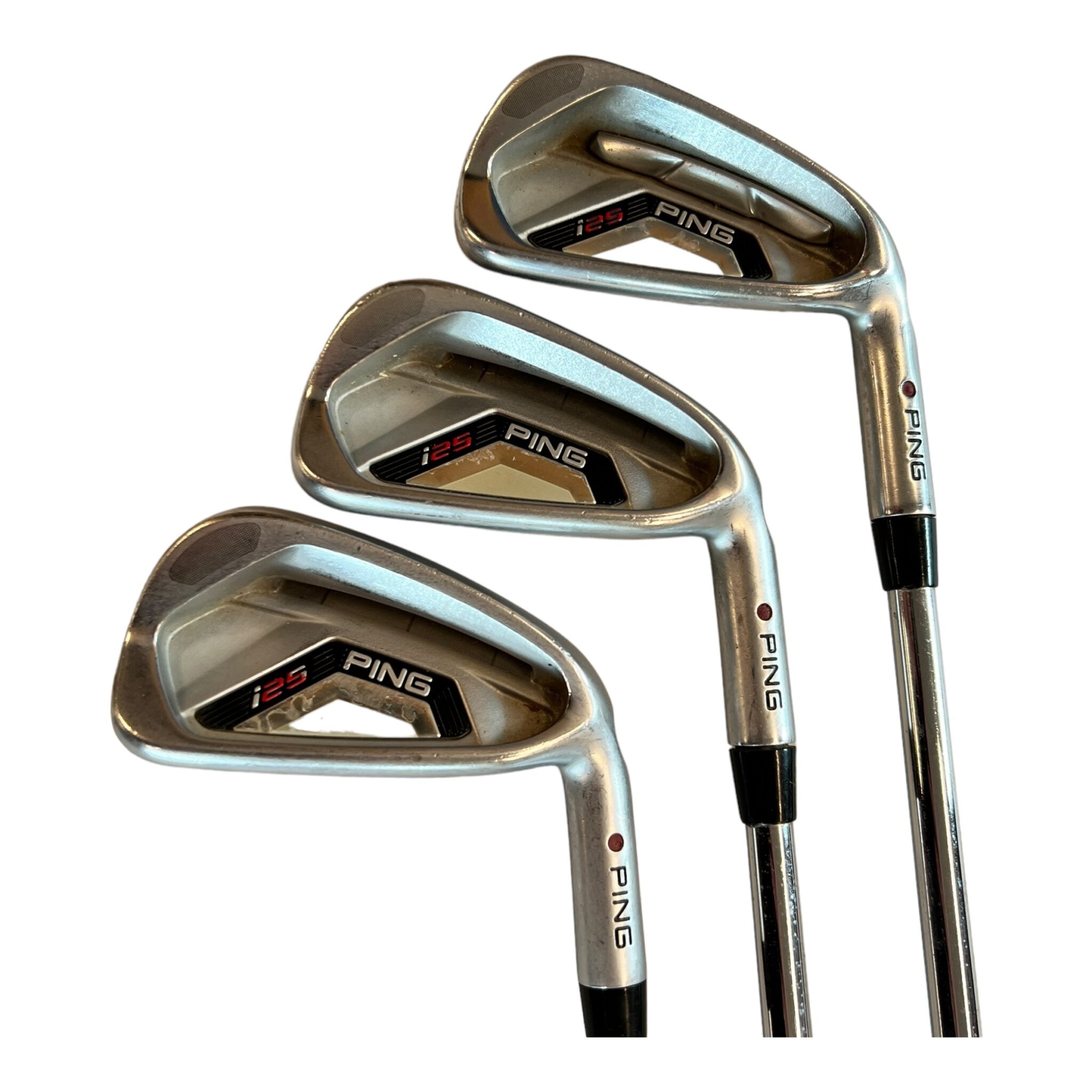 Ping i25 jernsæt / Flex Regular / 4-SW + U + L / Stål / Red Dot