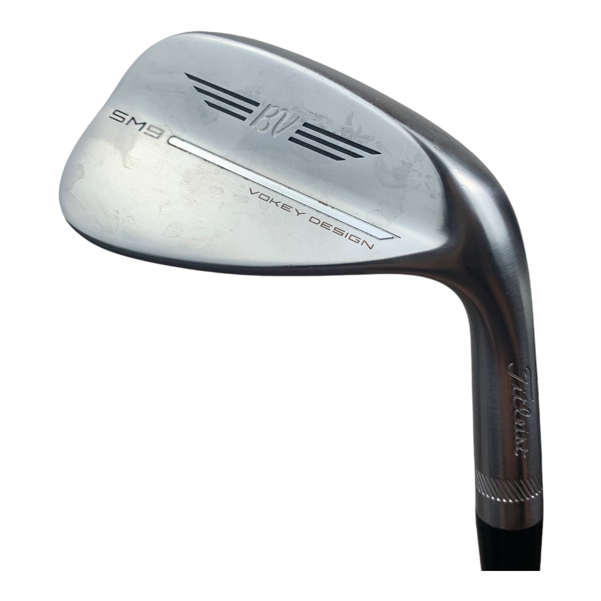Titleist Vokey SM9 Tour Chrome Wedge / #50/12 F Grind / Crossline Oversize Grip