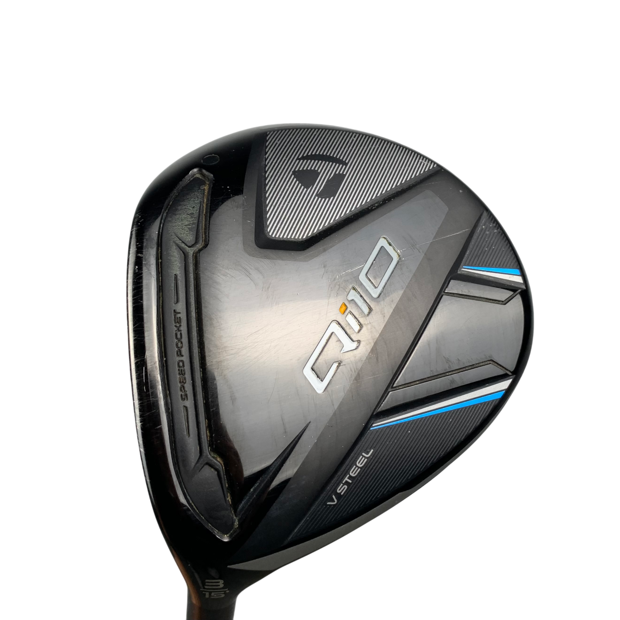 TaylorMade Qi10 Fairway Wood / Flex Regular / Grafit / #3/15 Venstre hovedbillede - brugt golf udstyr i god stand