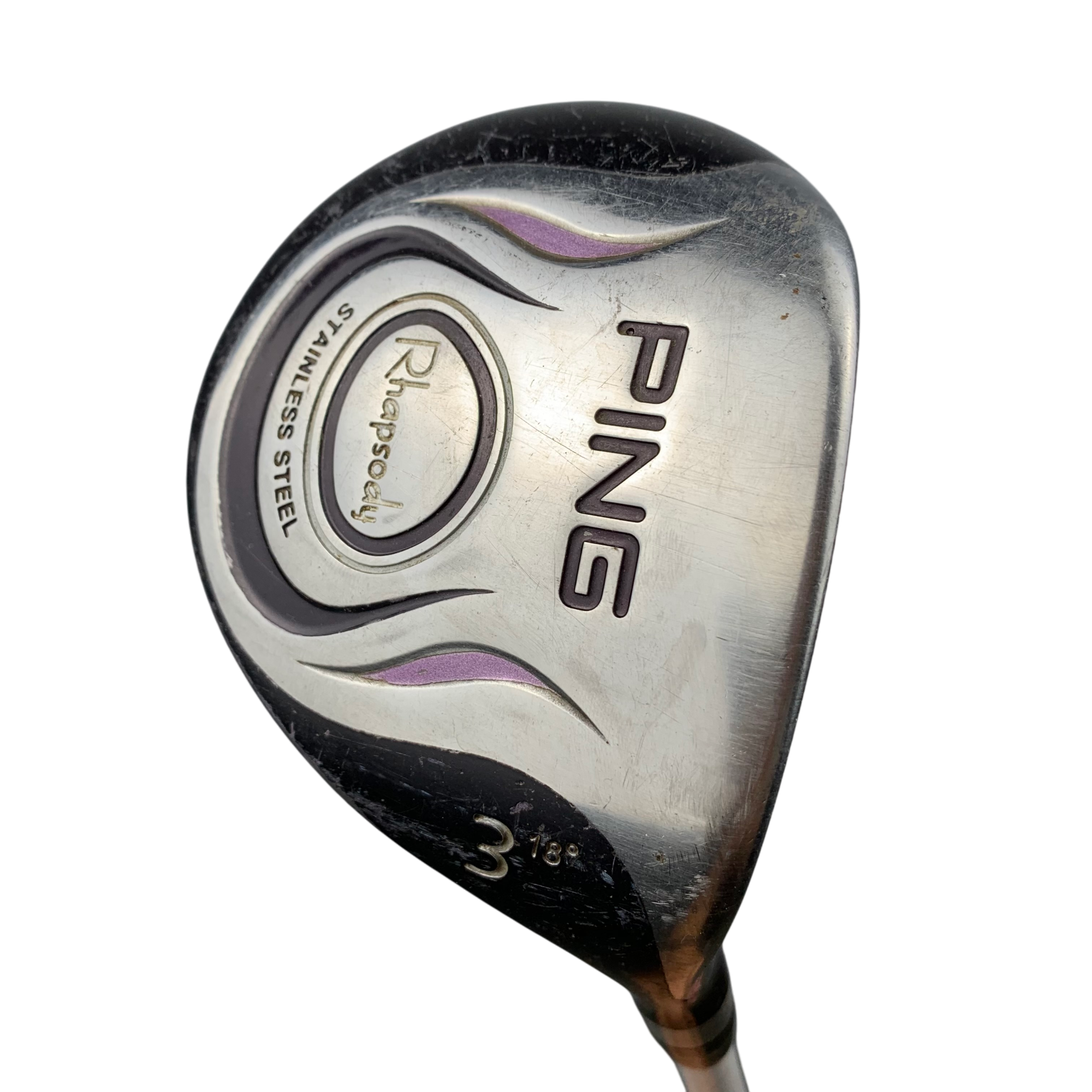 PING Rhapsody Fairway Wood / Flex womens flex / Grafit / #3/18 hovedbillede - brugt golf udstyr i god stand