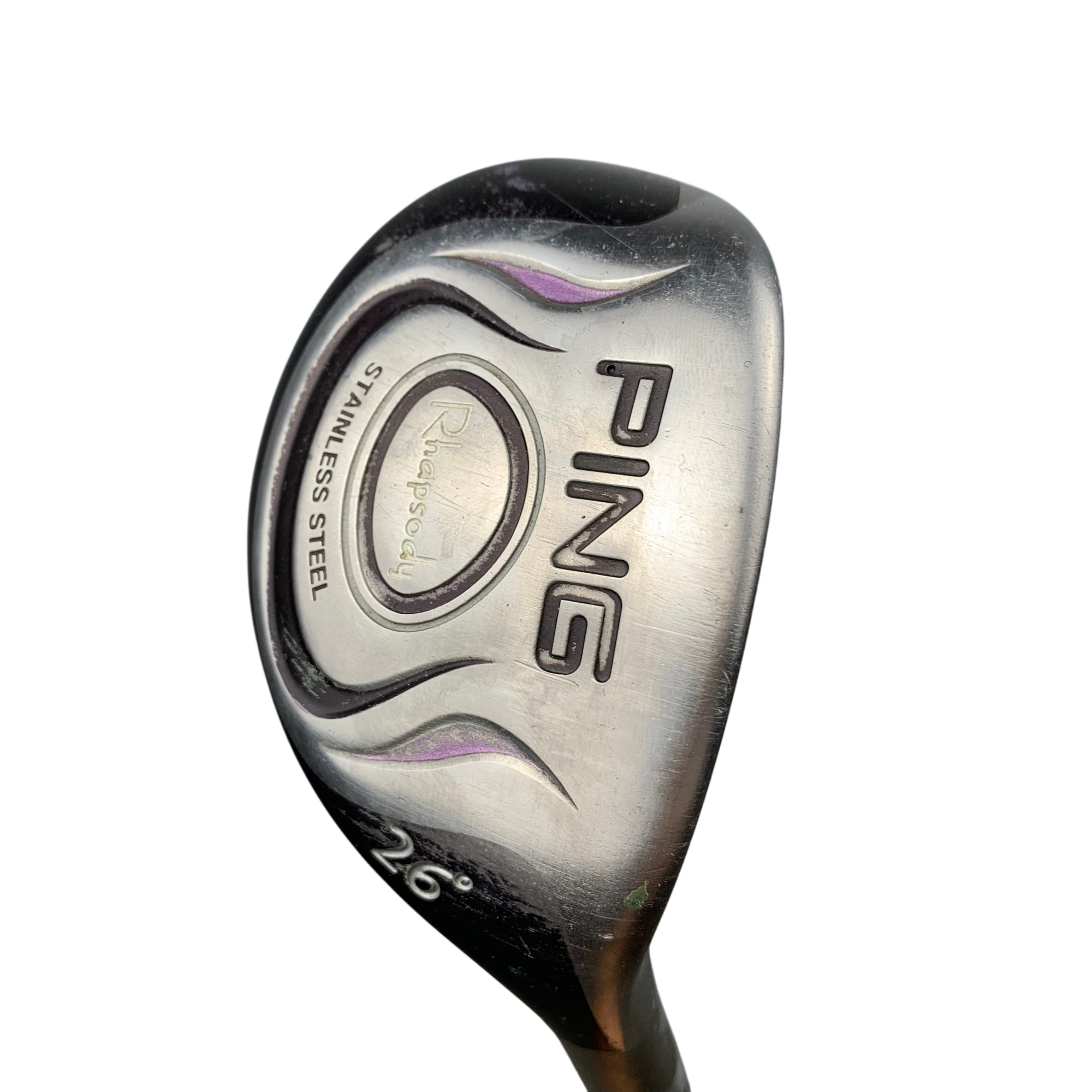 PING Rhapsody Hybrid / Flex womens flex / Grafit / #6/26 hovedbillede - brugt golf udstyr i god stand