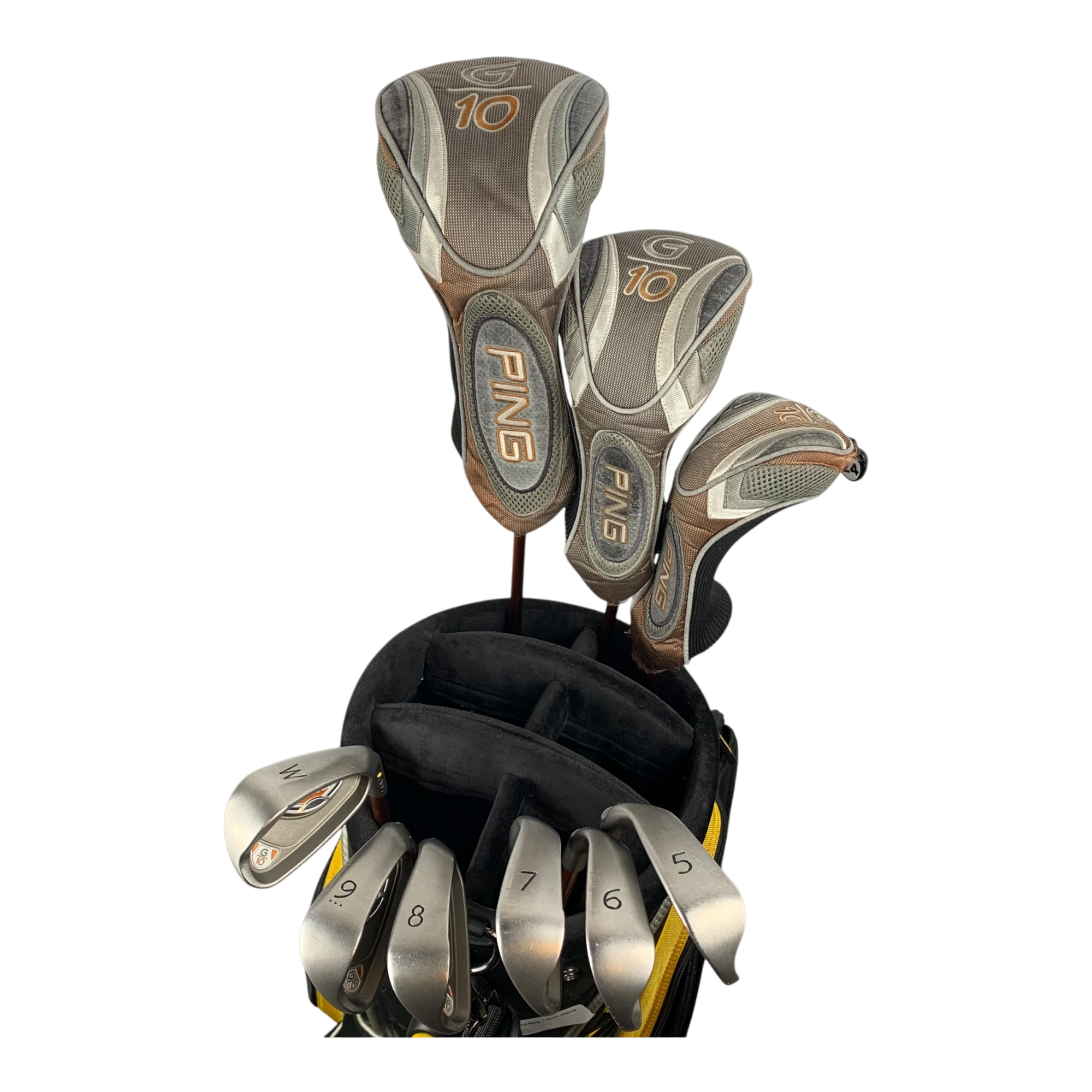 PING Komplet Sæt U. Bag / Flex Regular / Graphite / (Driver, 5W, 5HY, 5, 6, 7, 8, 9, PW, SW) hovedbillede - brugt golf udstyr i god stand