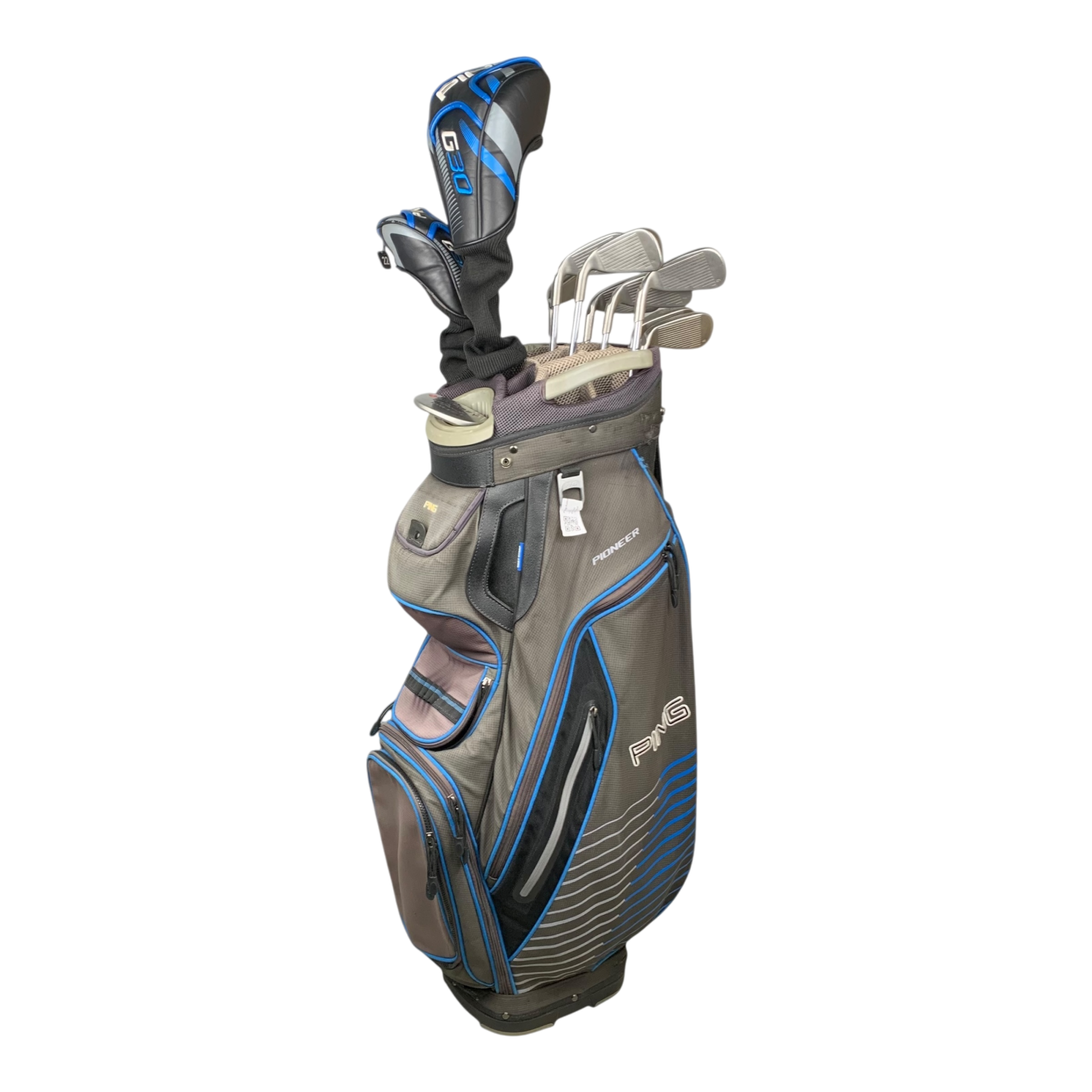 PING Komplet Sæt M. Bag / Flex A-flex / Graphite hovedbillede - brugt golf udstyr i god stand
