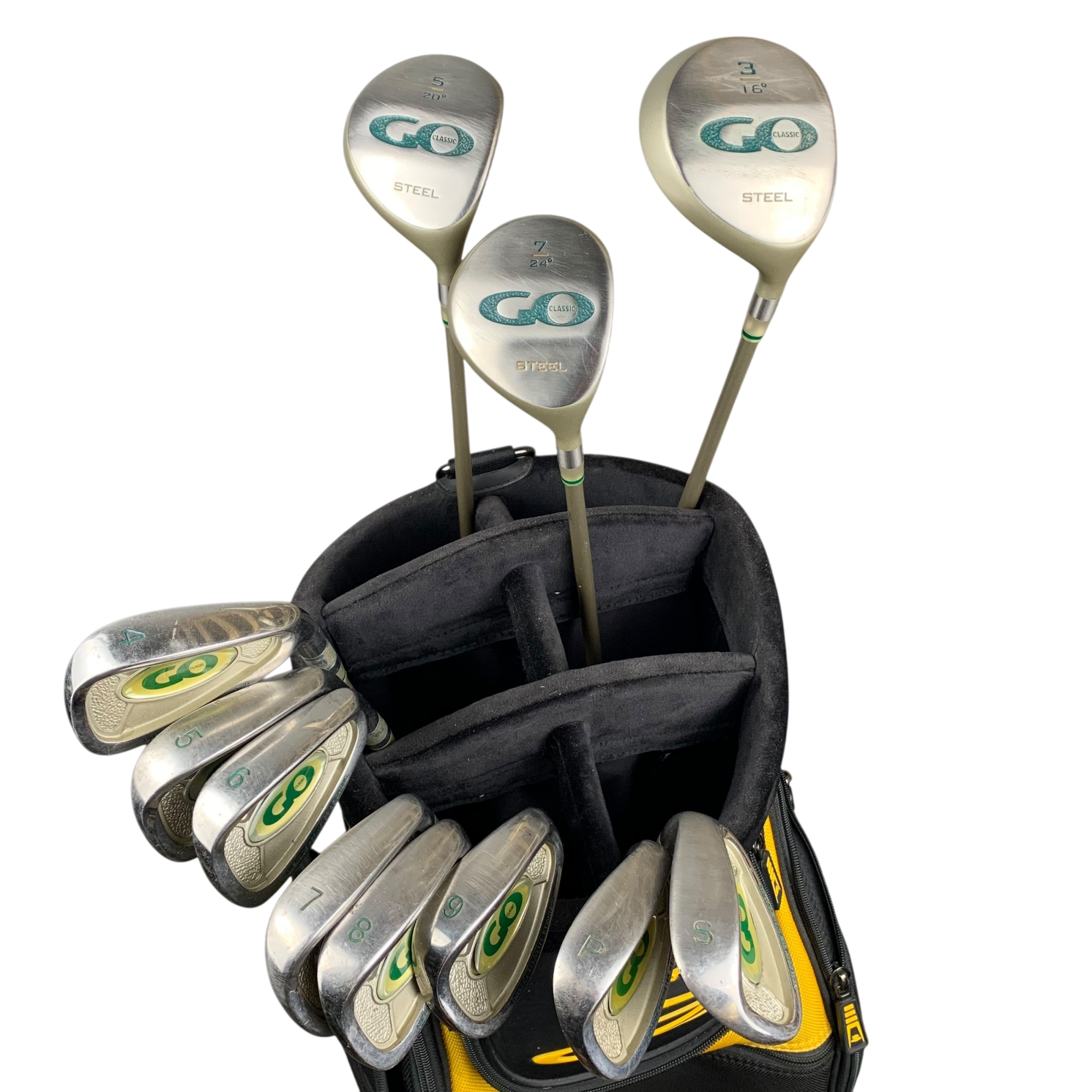 GO Komplet Sæt U. Bag / Flex Regular / Graphite hovedbillede - brugt golf udstyr i god stand