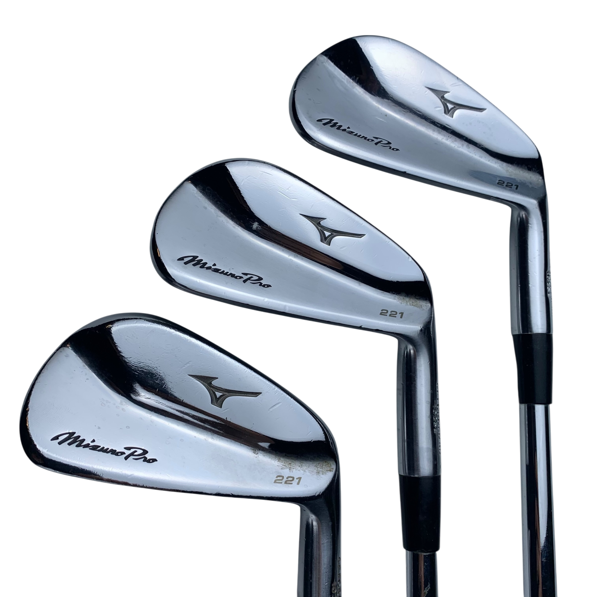 Mizuno Pro 221 Jernsæt / Flex X-Stiff / 4-PW / Stål hovedbillede - brugt golf udstyr i god stand