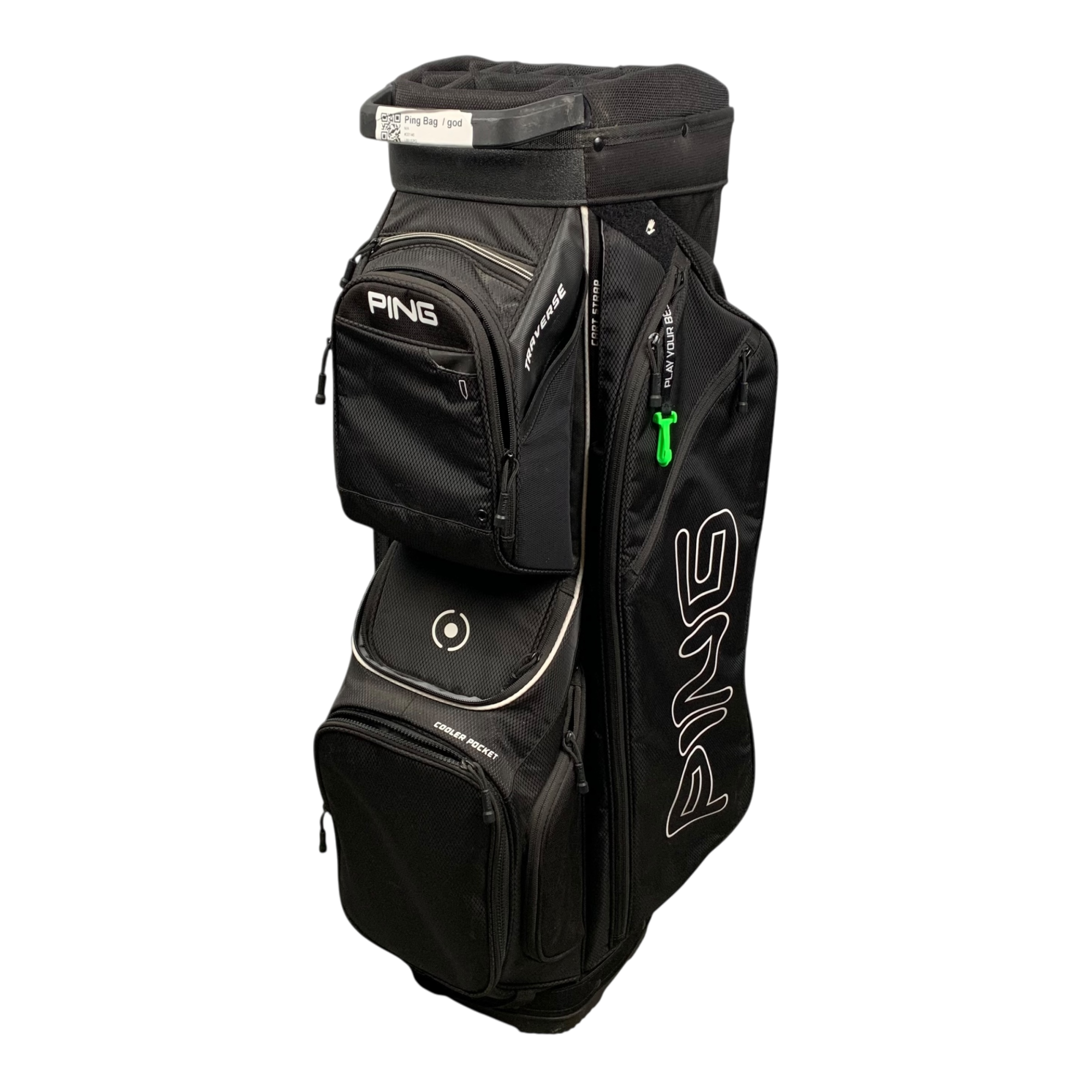 PING Traverse Cart Bag / 14-Way / Black hovedbillede - brugt golf udstyr i god stand