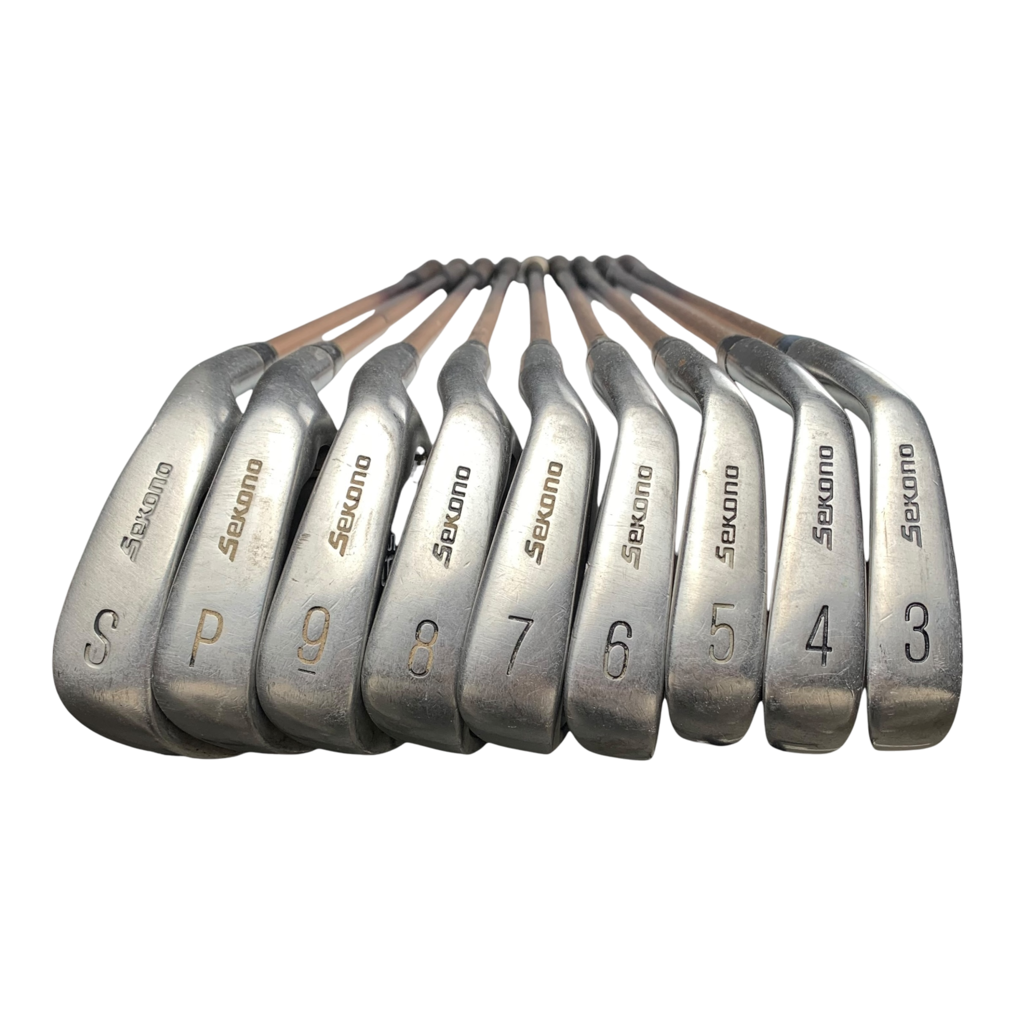 Sekono 858S Jernsæt / Flex Stiff / 3-SW / Grafit galleri billede 2 - brugt golf udstyr i god stand