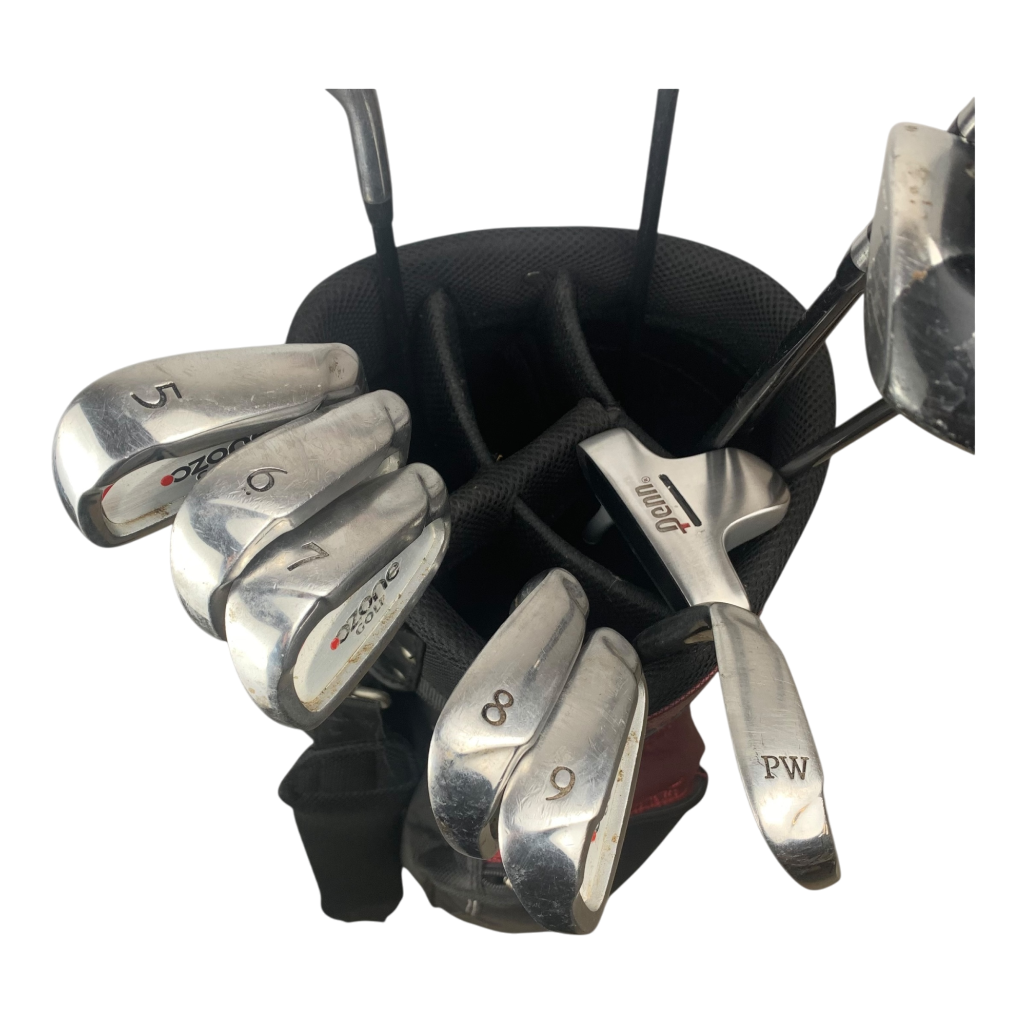 Ozone Komplet Sæt M. Bag / Flex Regular / Graphite galleri billede 2 - brugt golf udstyr i god stand