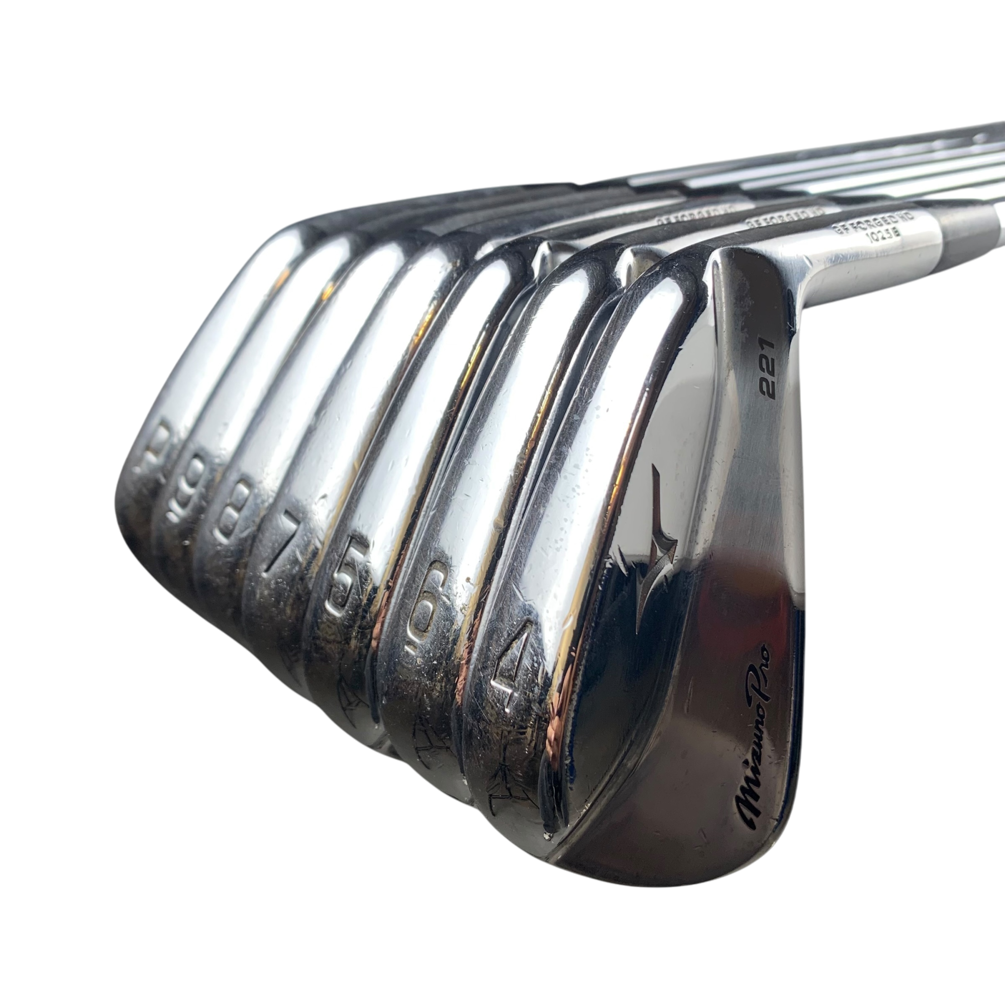 Mizuno Pro 221 Jernsæt / Flex X-Stiff / 4-PW / Stål galleri billede 3 - brugt golf udstyr i god stand