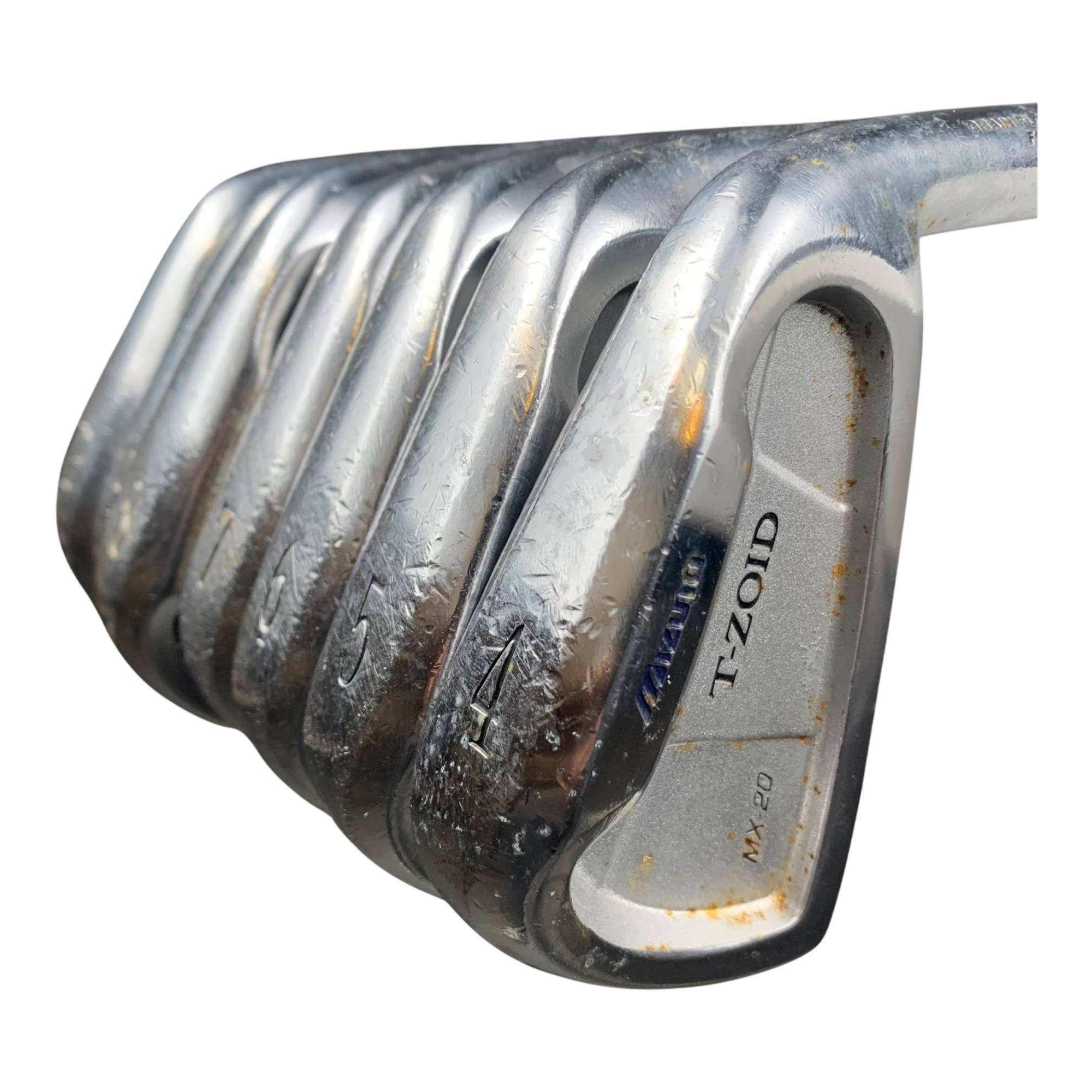 Mizuno T-Zoid MX-20 Jernsæt / Flex A-flex / 4-PW / Grafit galleri billede 3 - brugt golf udstyr i god stand