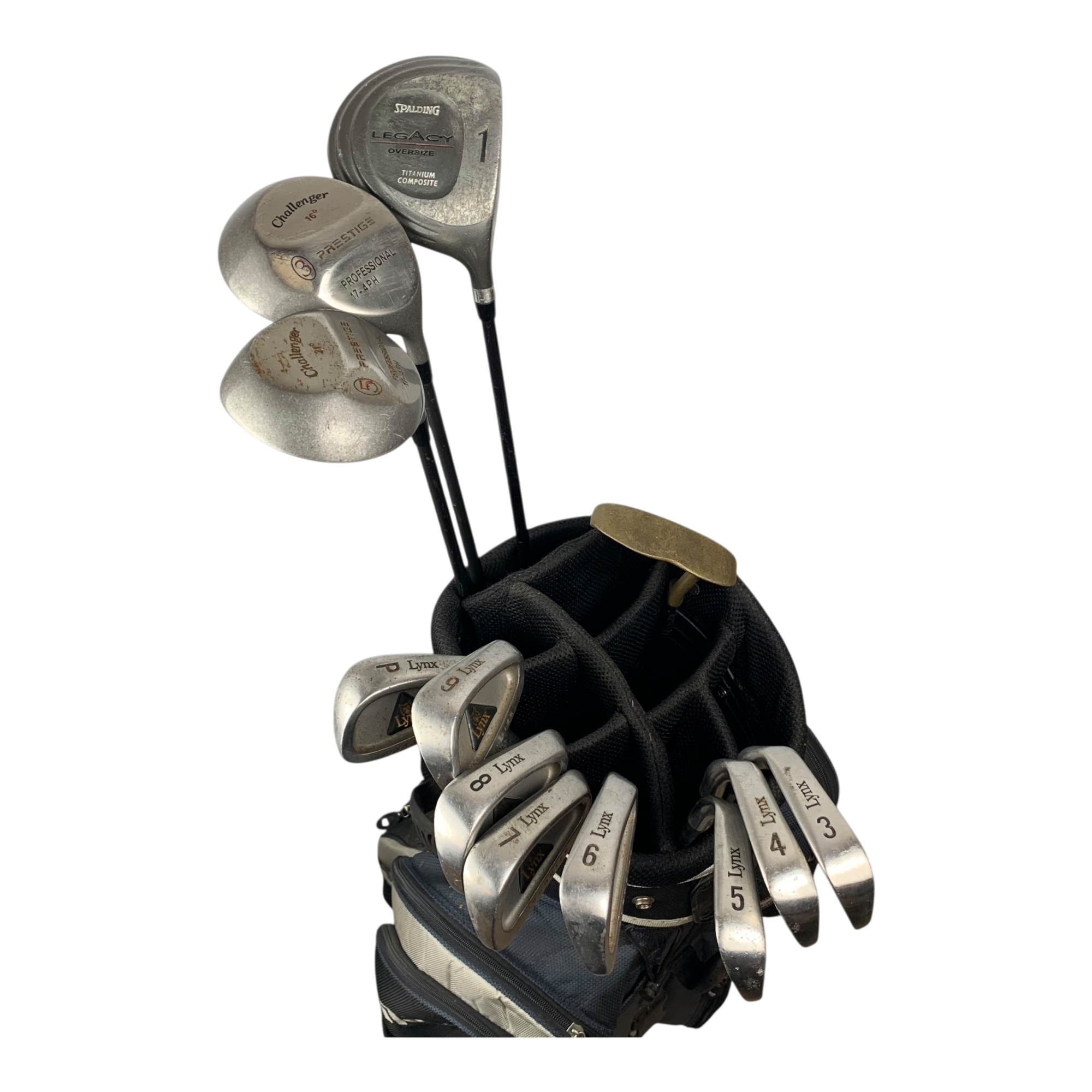 Lynx Komplet Sæt M. Bag / Flex Regular / Graphite galleri billede 4 - brugt golf udstyr i god stand