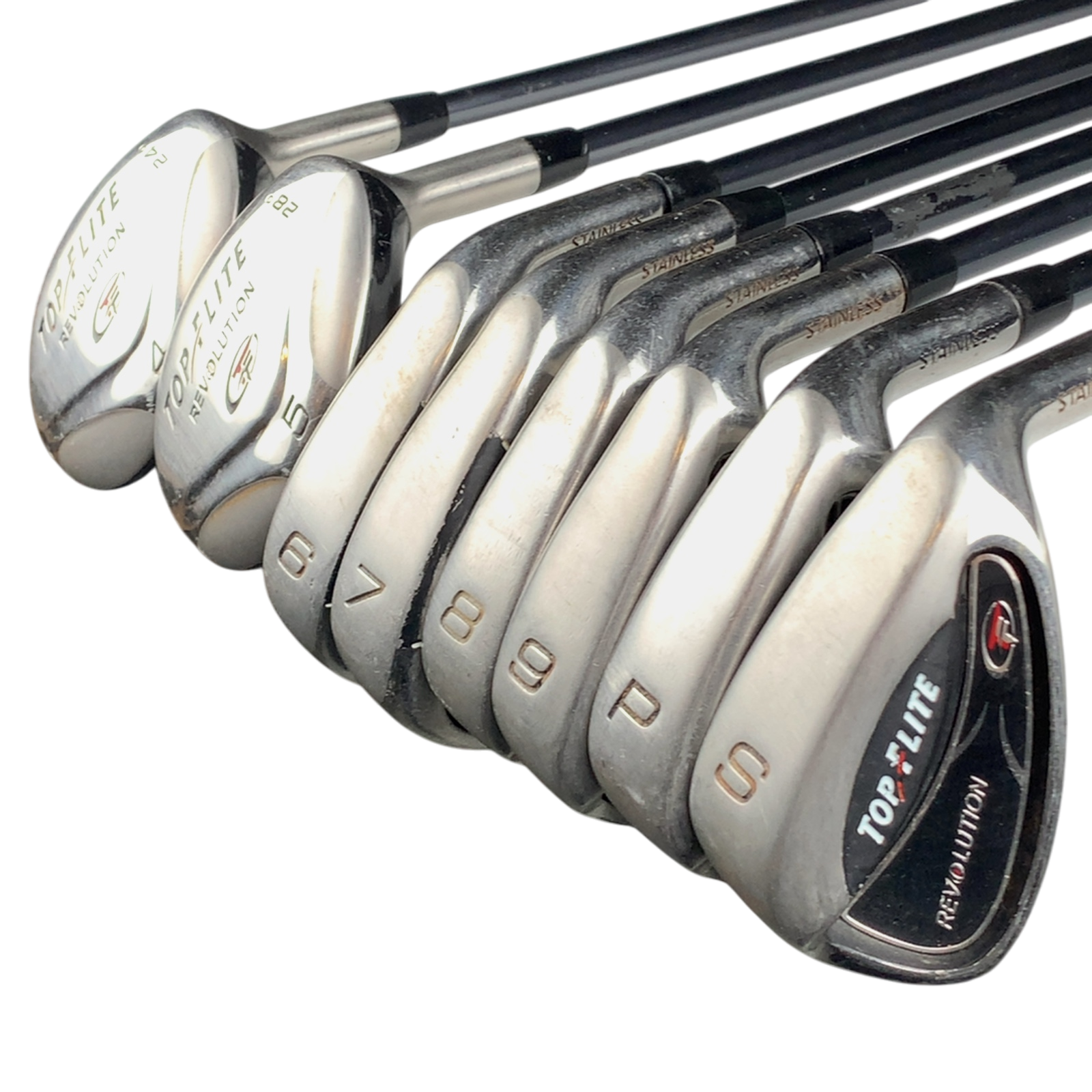TopFlite Revolution Jernsæt / 4-PW-SW / Flex A-flex Grafit