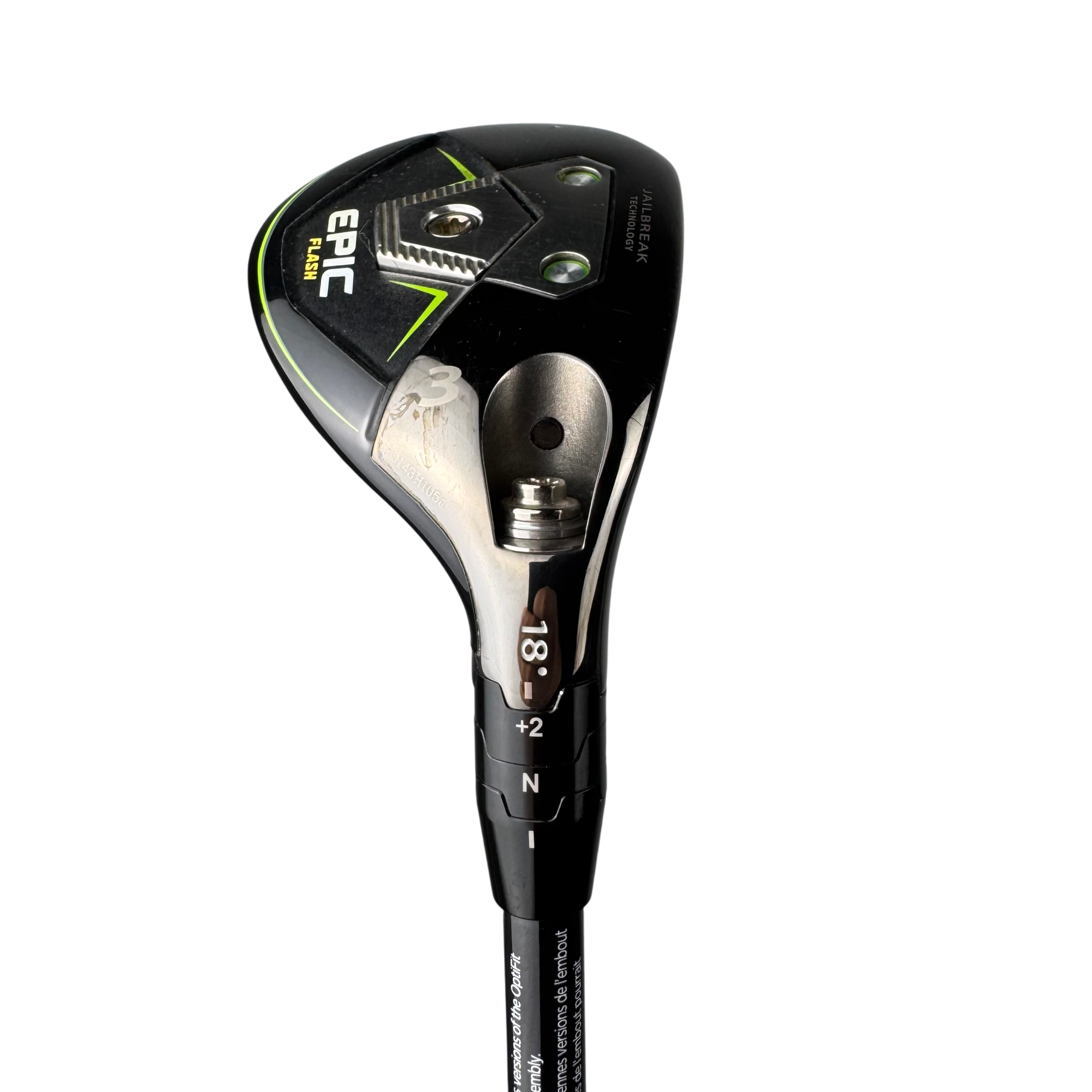 Callaway Epic Flash Hybrid / Flex Stiff / Grafit / #3/18 galleri billede 2 - brugt golf udstyr i god stand