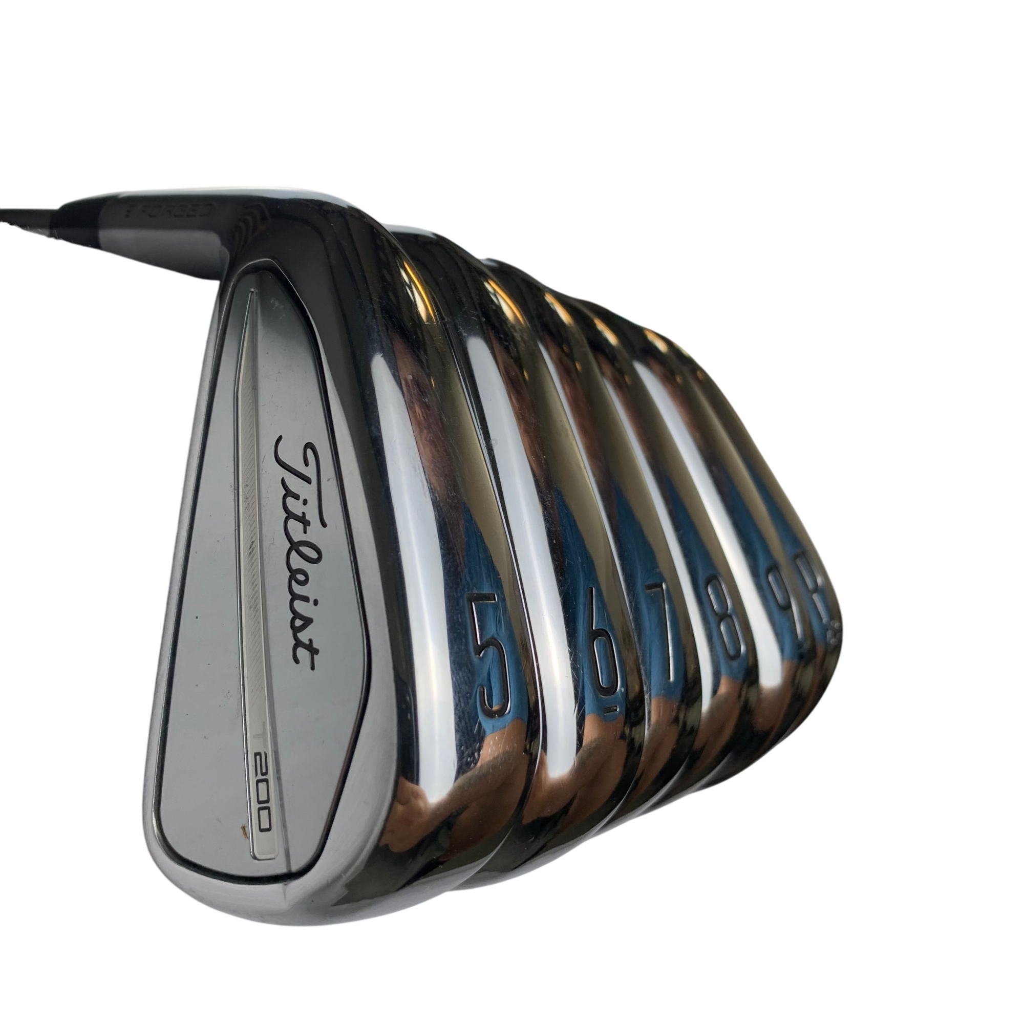 Titleist T200 gen. 3 Jernsæt / Flex Stiff / 5-P + L / Stål Venstre galleri billede 2 - brugt golf udstyr i god stand