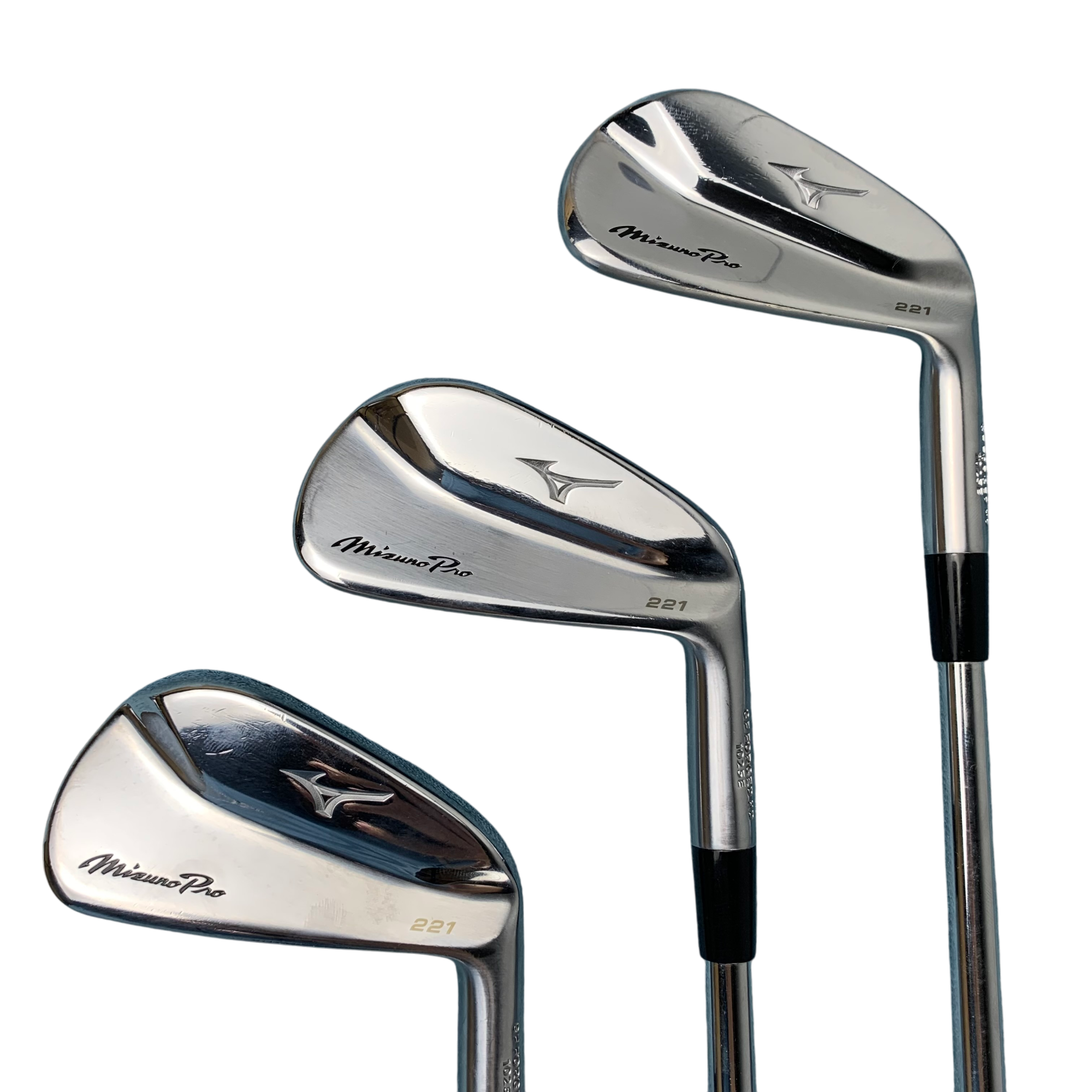 Mizuno Pro 221 Jernsæt / Flex Stiff / 4-PW / Stål hovedbillede - brugt golf udstyr i god stand