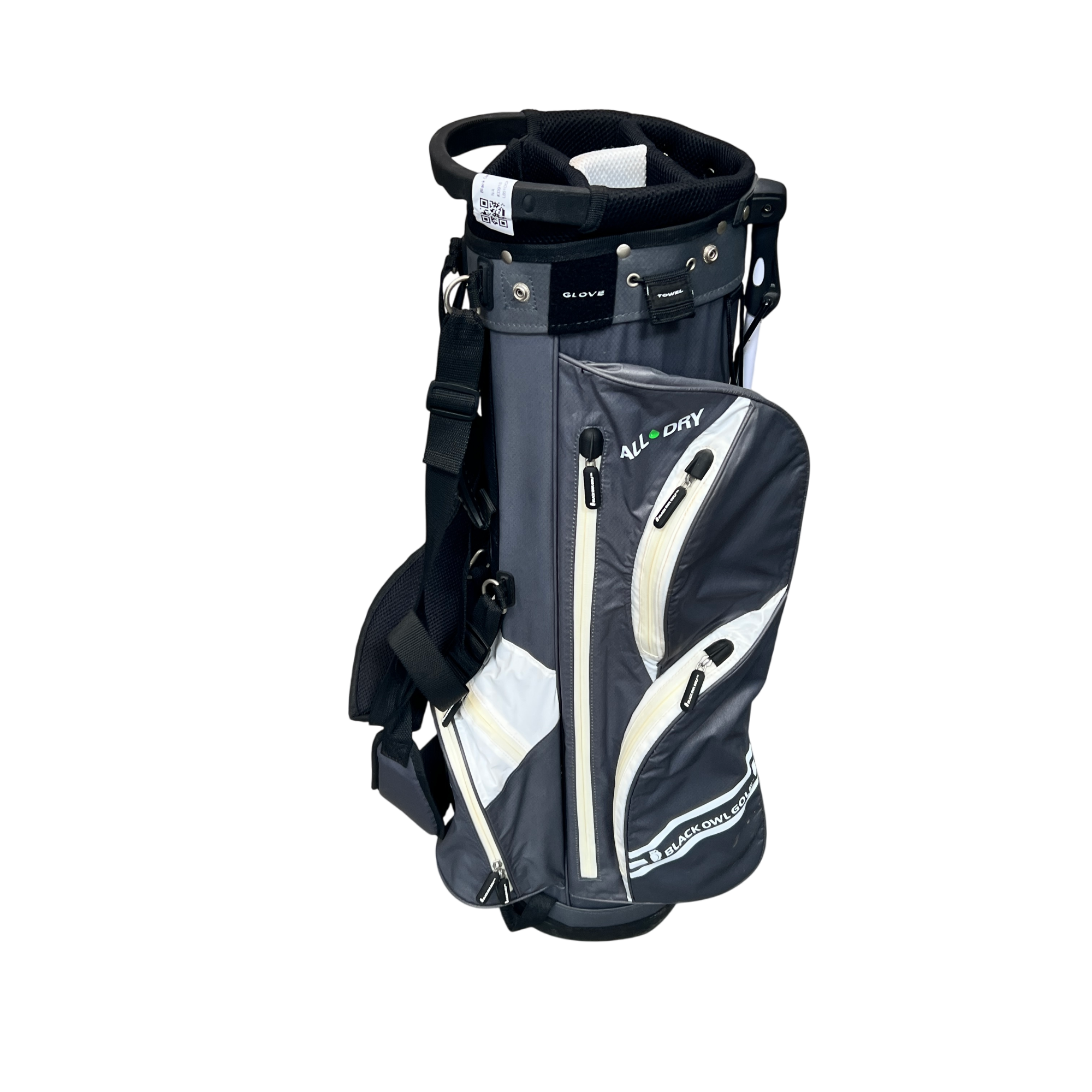 Black Owl Stand Bag / 5-Way / Grey hovedbillede - brugt golf udstyr i god stand