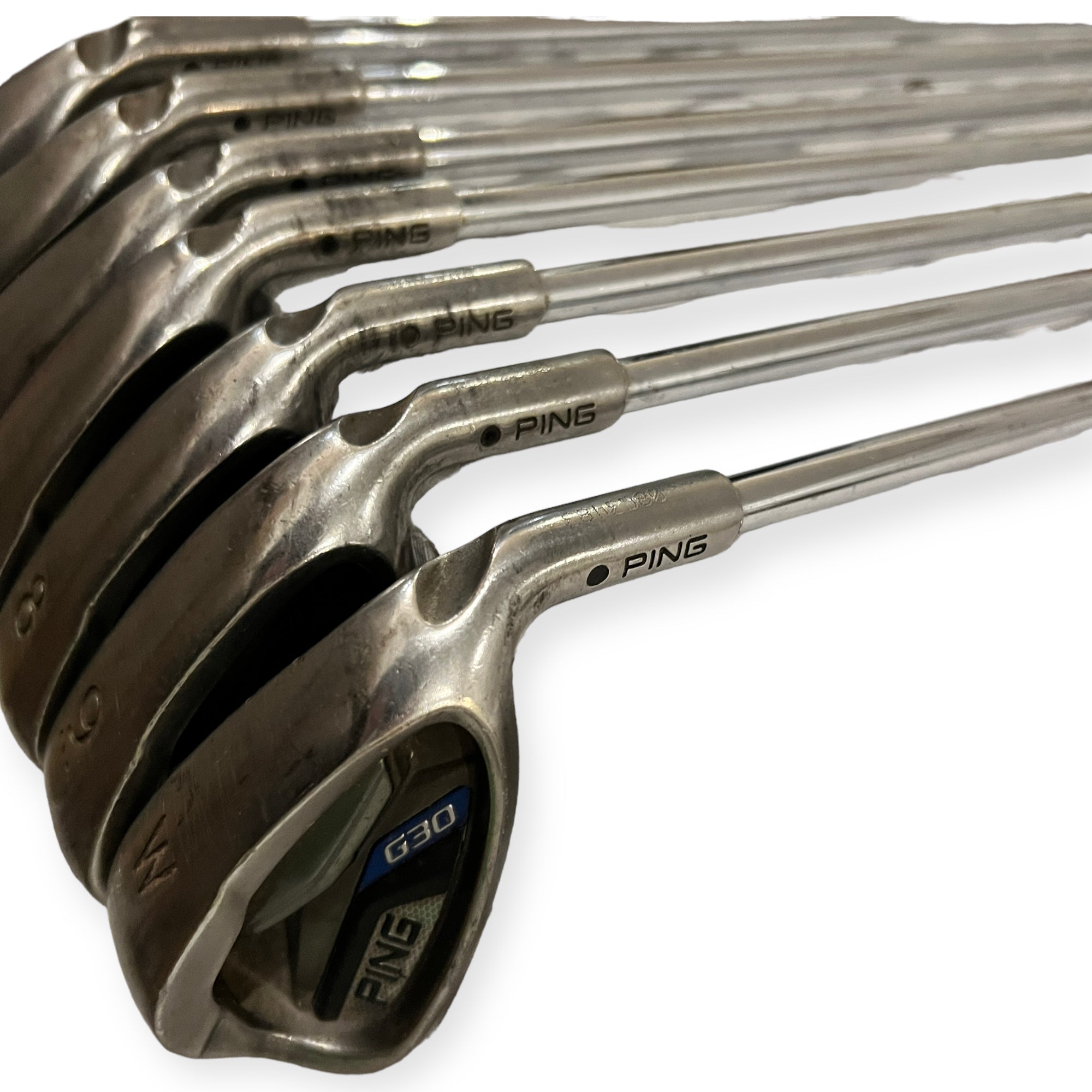 Ping G30 Jernsæt / 4-PW / Flex Regular / Black Dot / stål