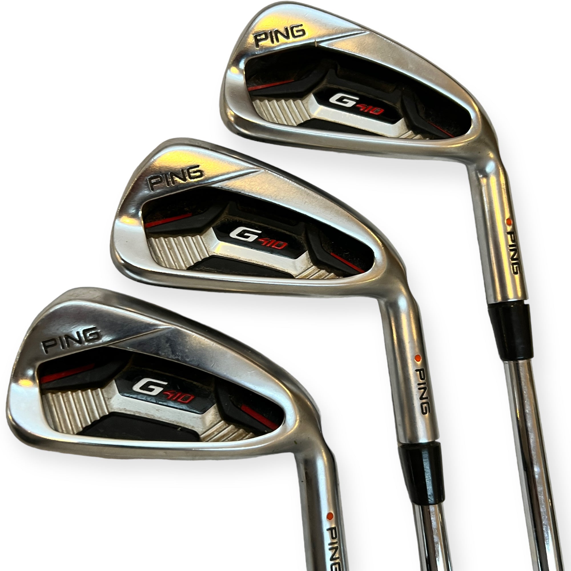 Ping G410 Jernsæt / 5-PW / Flex Regular / Orange Dot / Stål