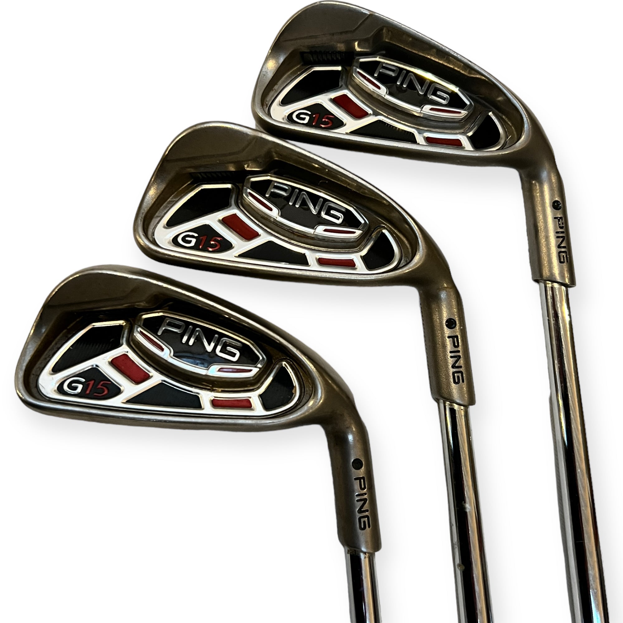 Ping G15 Jernsæt / 3-SW+LW / Flex Regular / Stål / Black Dot