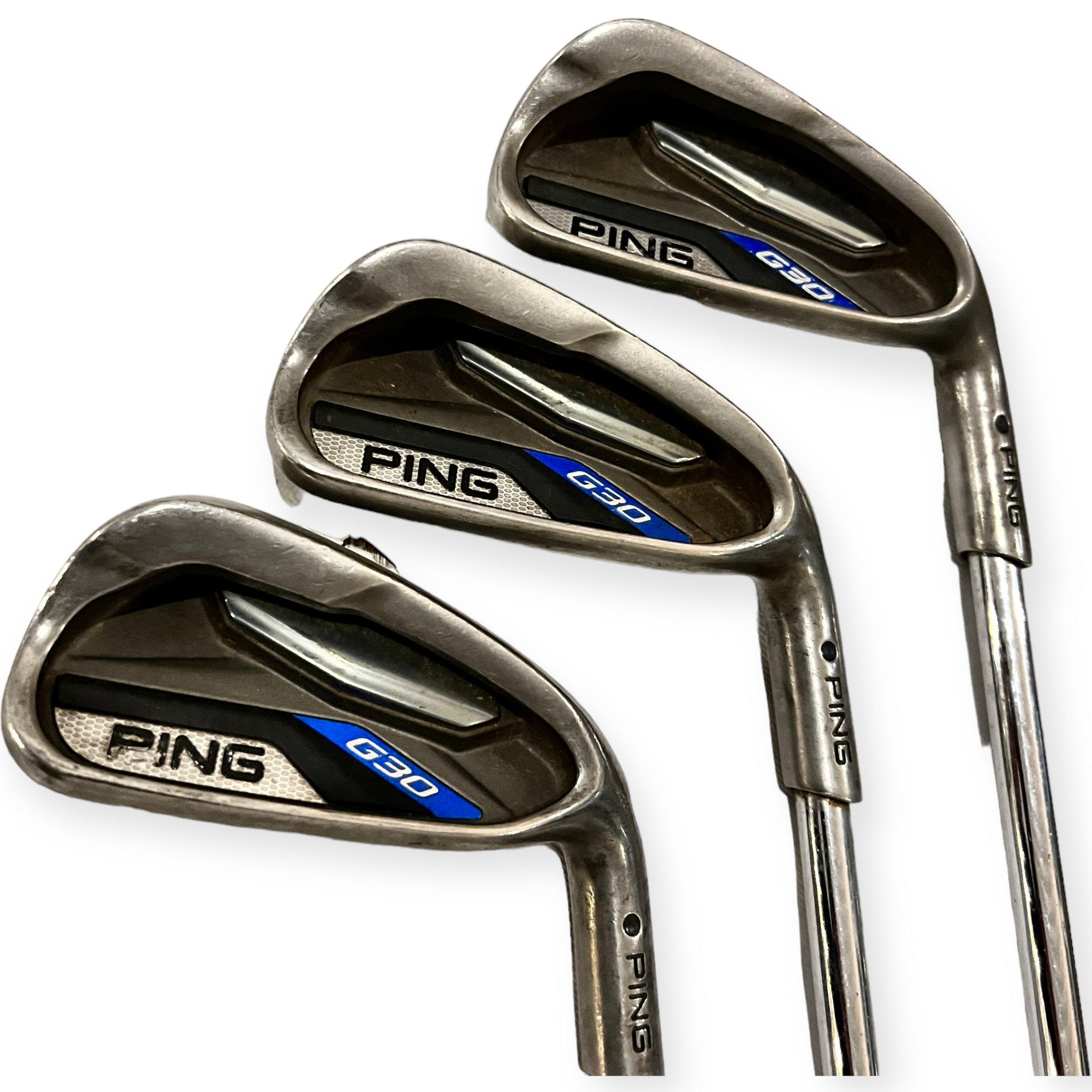 Ping G30 Jernsæt / 4-PW / Flex Regular / Black Dot / stål