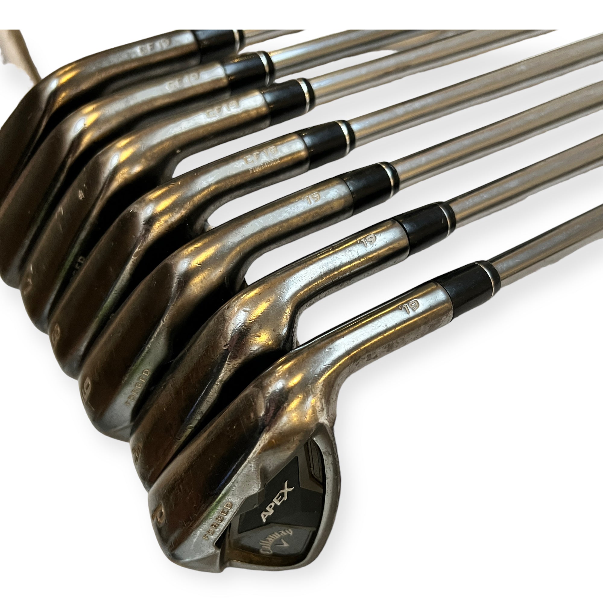 Callaway Apex CF 19 Black Jernsæt / 5-PW+A / Flex Stiff / Grafit