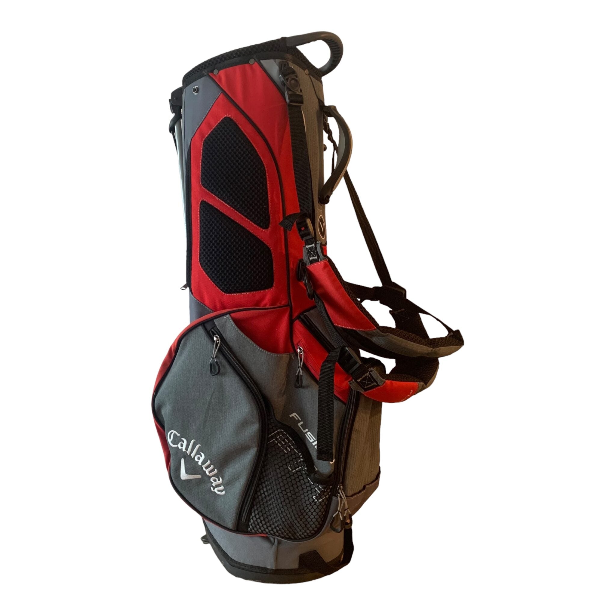 Callaway Fusion F14 standbag - Rød/Grå  // 14 rum