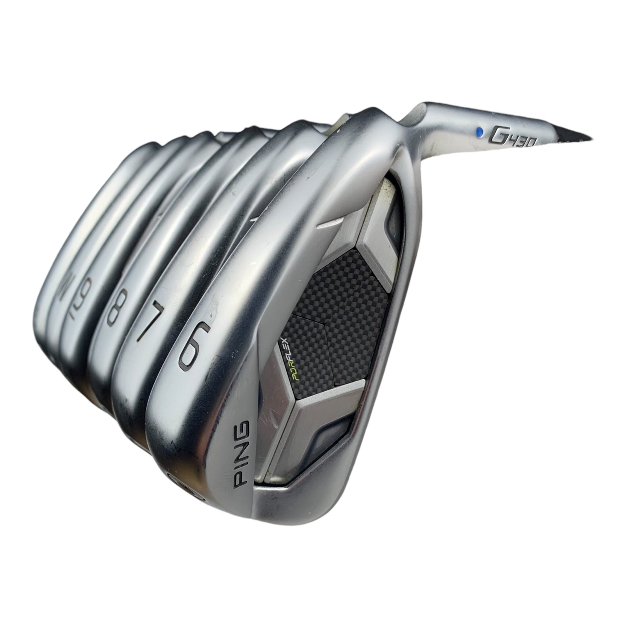 Ping G430 Jernsæt / Flex Stiff / Stål / 6-PW+45' / Lie = Blue Dot