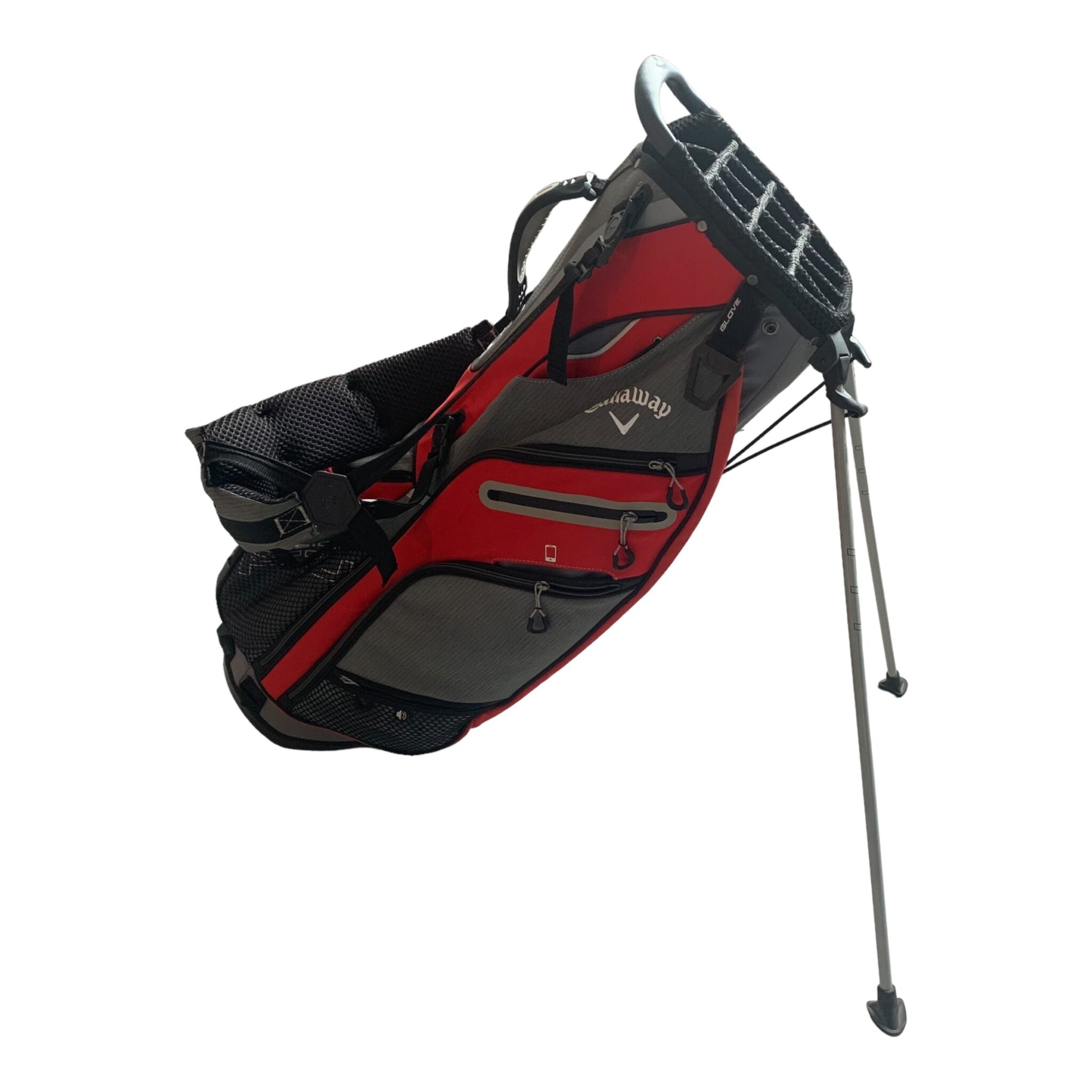Callaway Fusion F14 standbag - Rød/Grå  // 14 rum